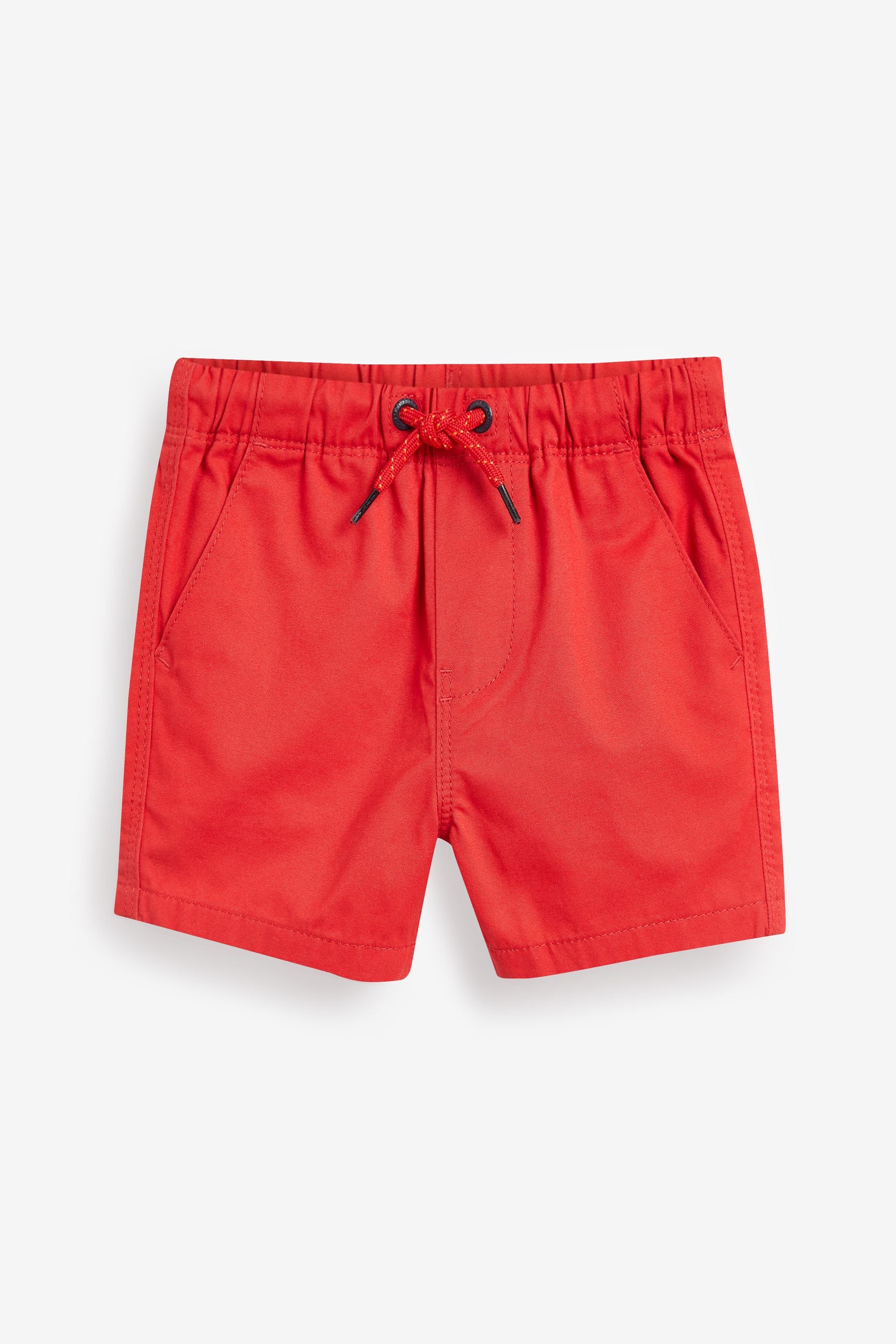 Red/Cobalt/Green Pull On Shorts 3 Pack (3mths-7yrs)