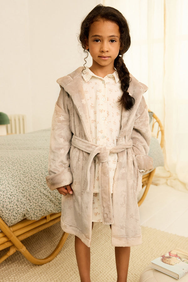 Neutral Star Dressing Gown (9mths-16yrs)