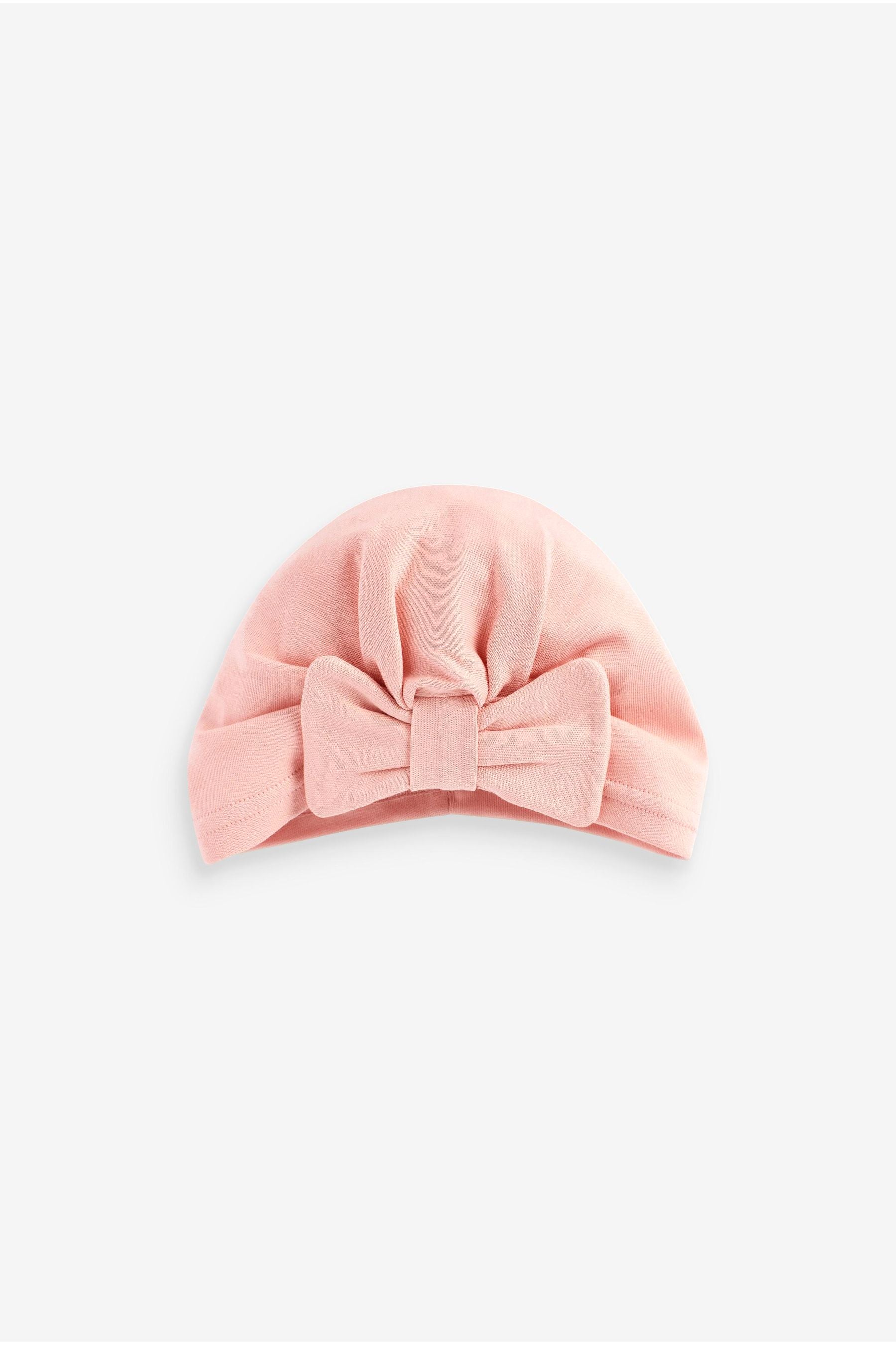 Pink Baby Bow Turban Hats 2 Pack (0mths-2yrs)