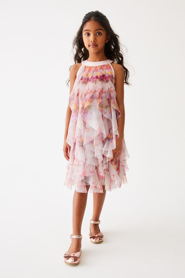 Baker by Ted Baker Pink Floral Tulle Dress