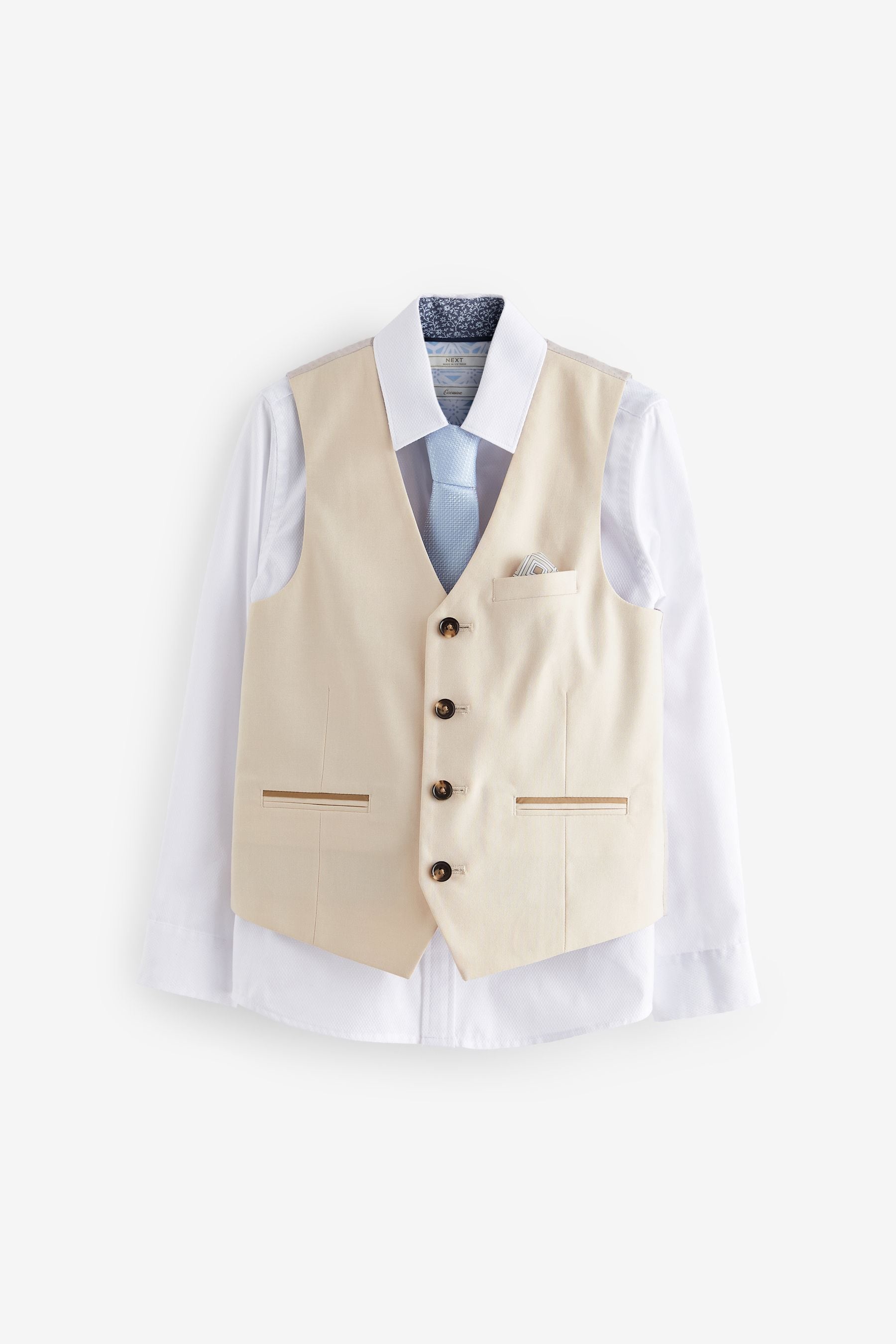 Neutral Waistcoat Set (12mths-16yrs)