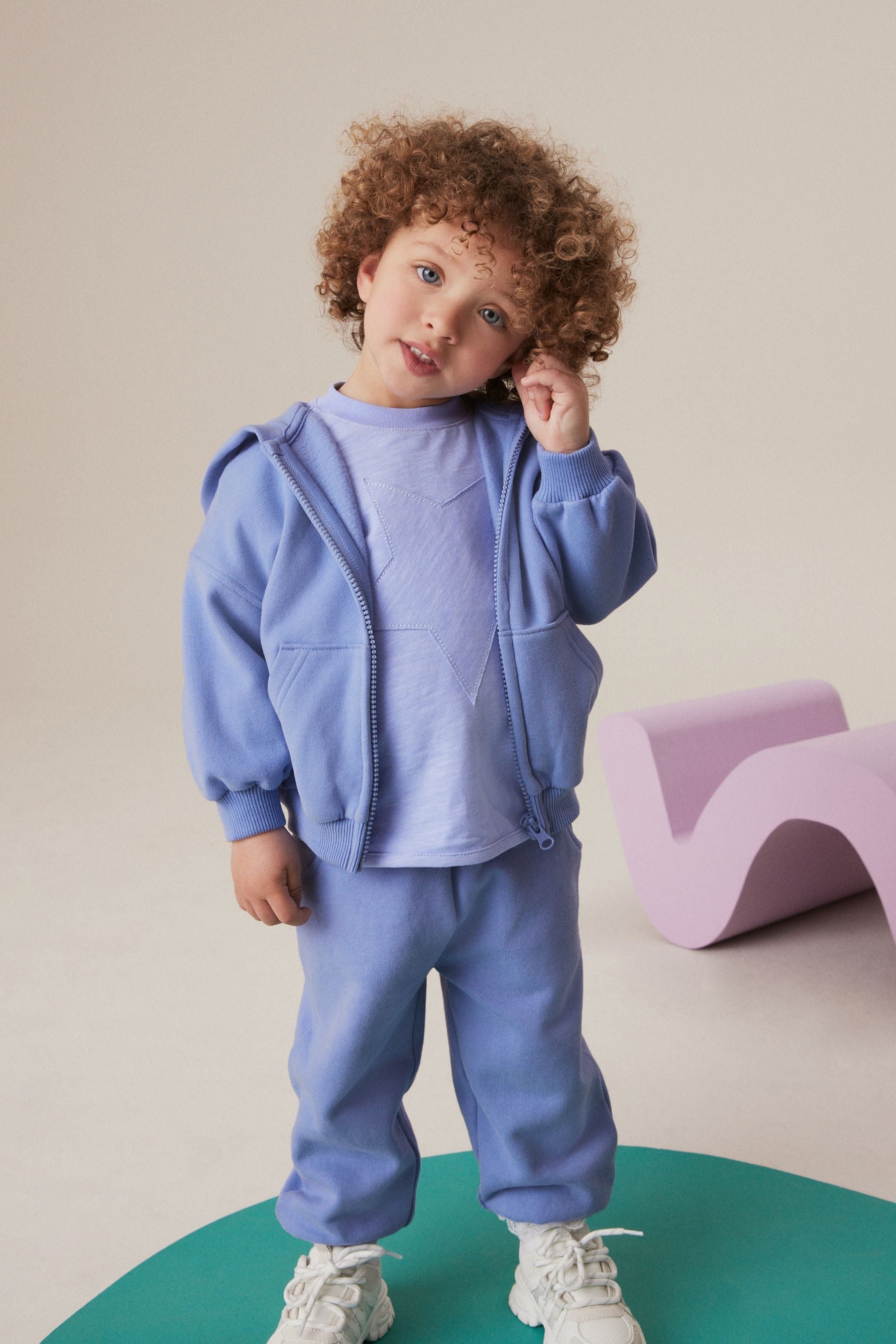 Blue Zip Through Hoodie (3mths-7yrs)