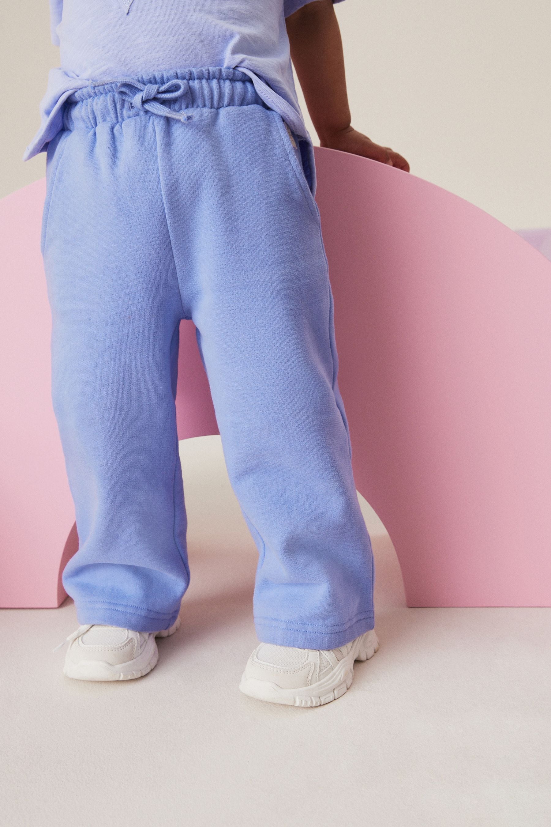 Blue Wide Leg Joggers (3mths-7yrs)