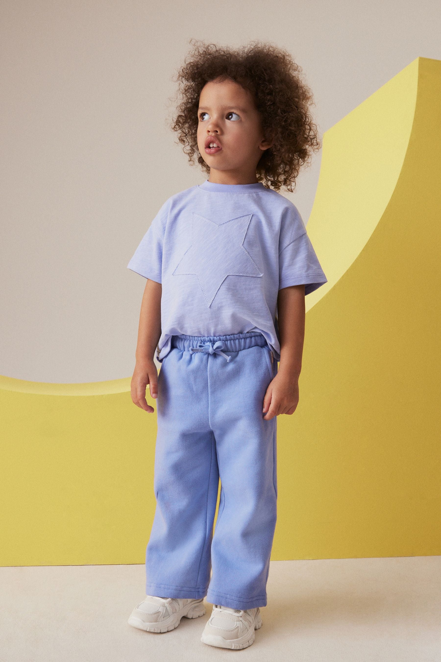 Blue Wide Leg Joggers (3mths-7yrs)