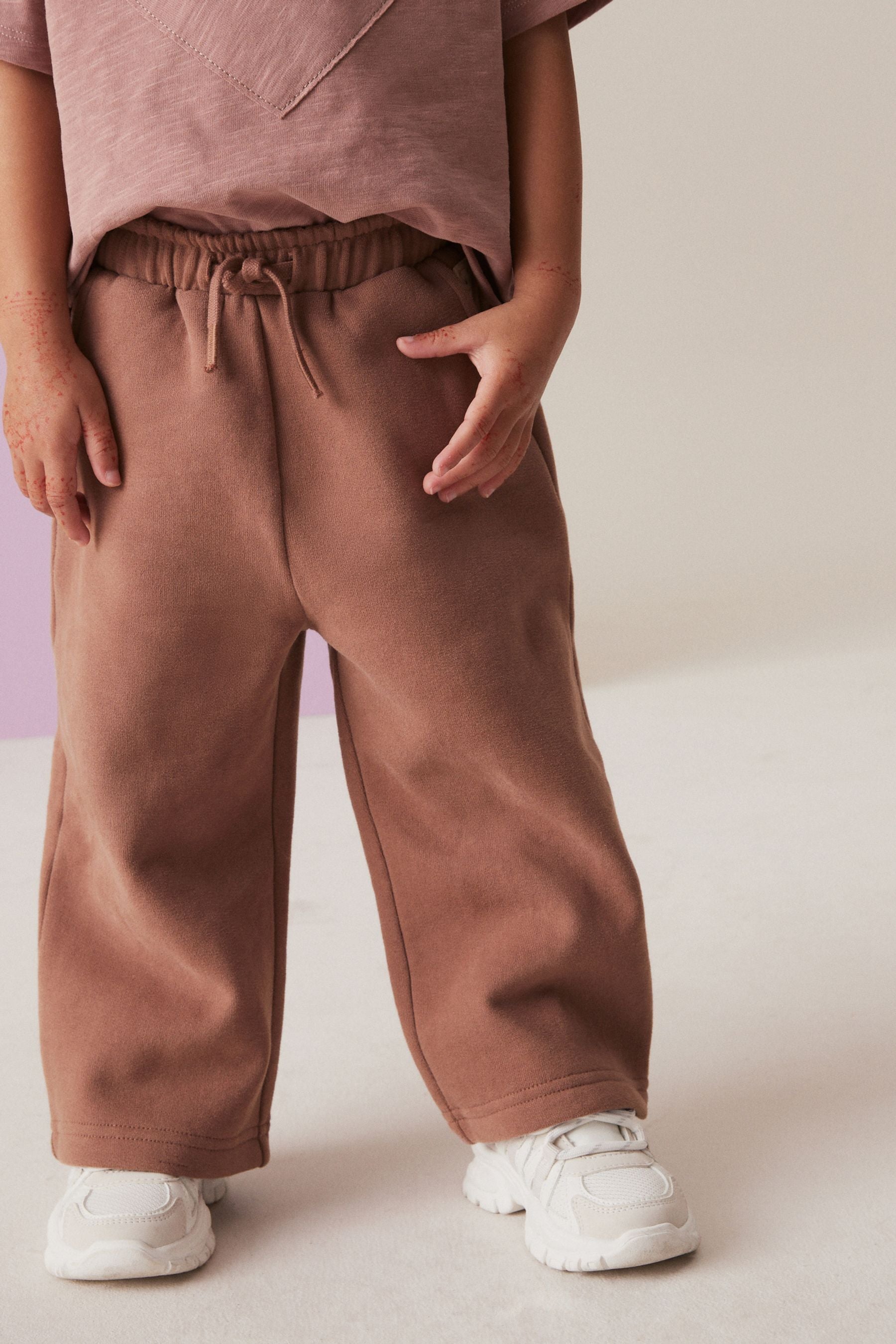 Brown Wide Leg Joggers (3mths-7yrs)