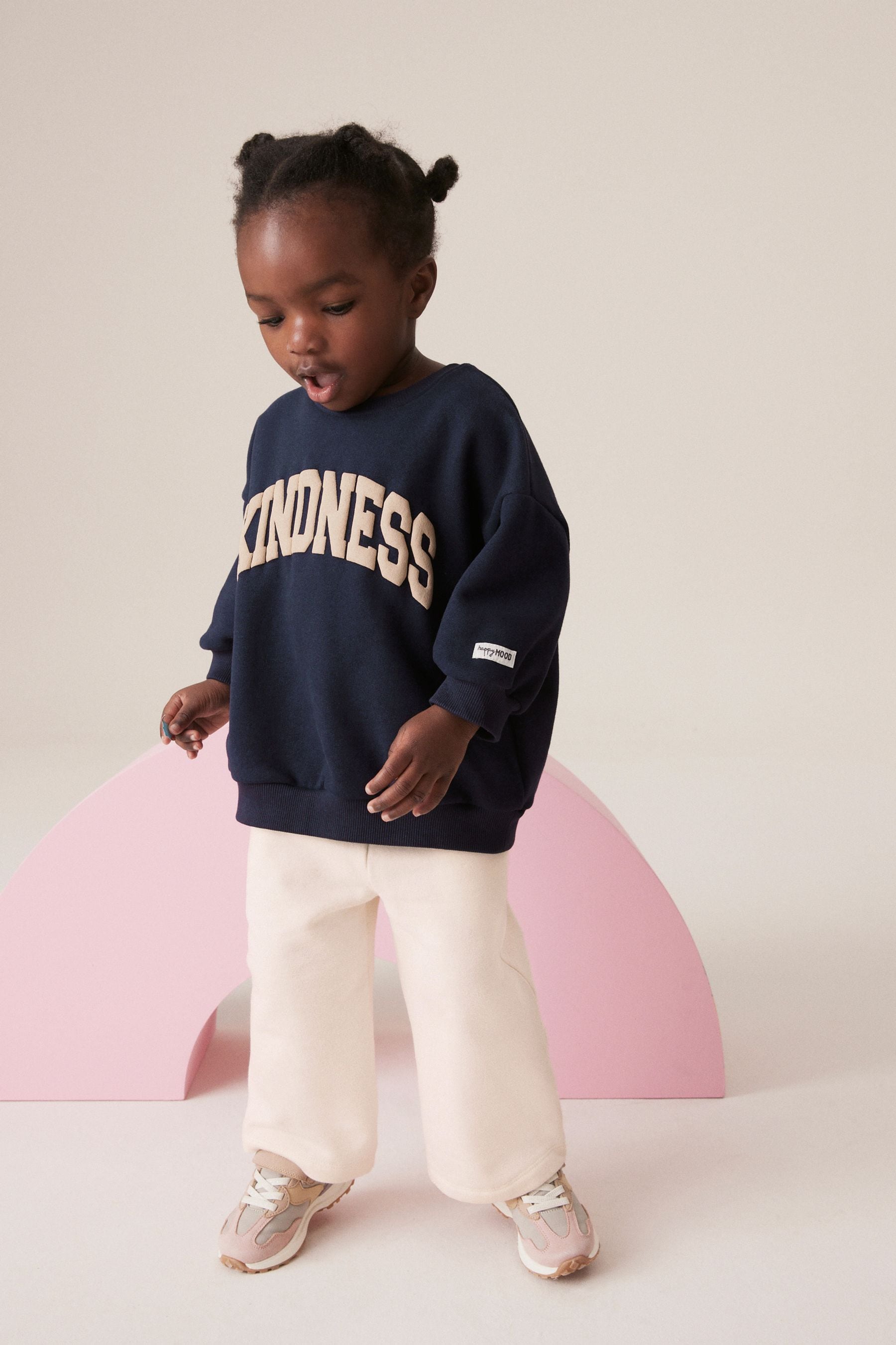 Navy Kindness Crew and Joggers Set (3mths-7yrs)