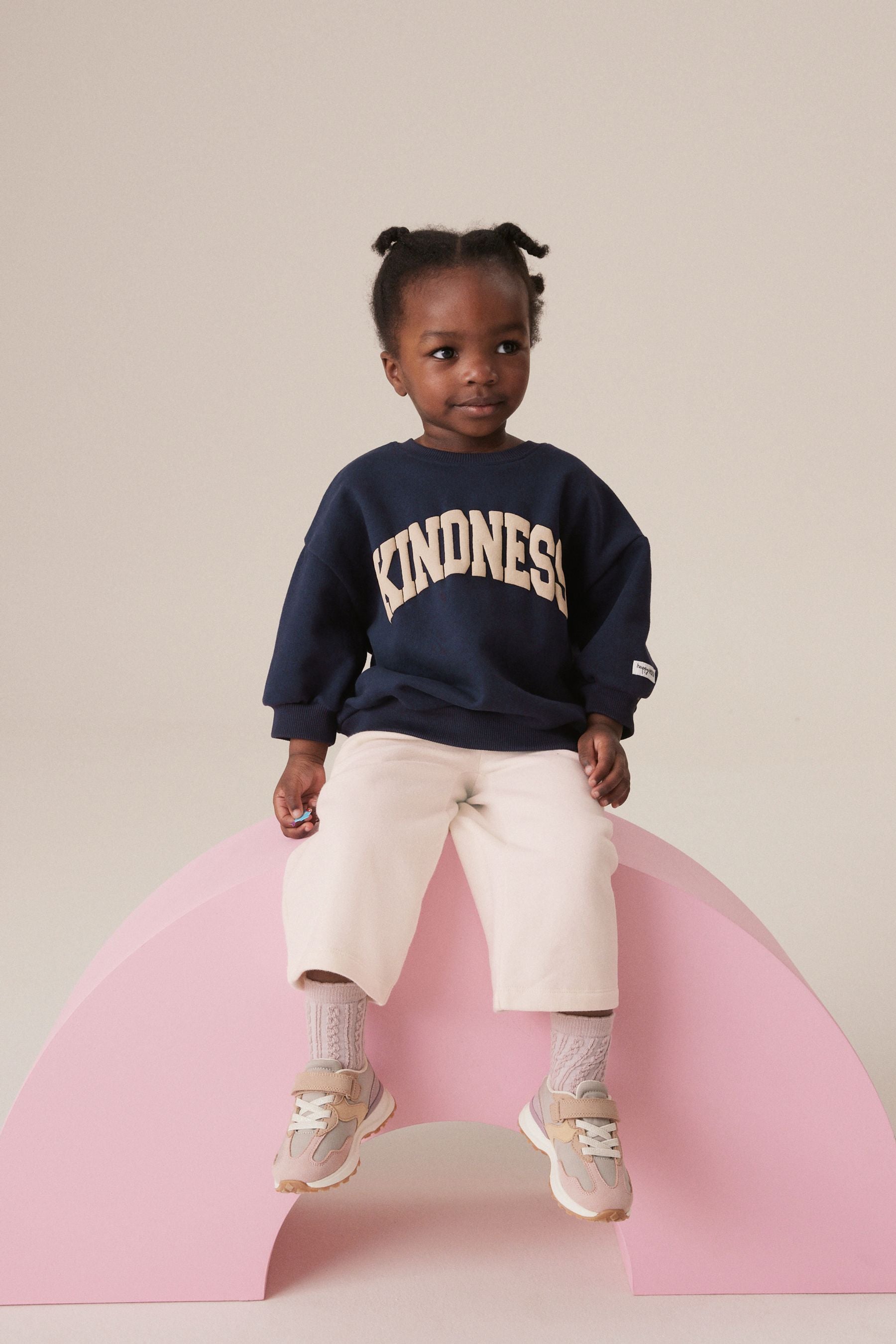 Navy Kindness Crew and Joggers Set (3mths-7yrs)