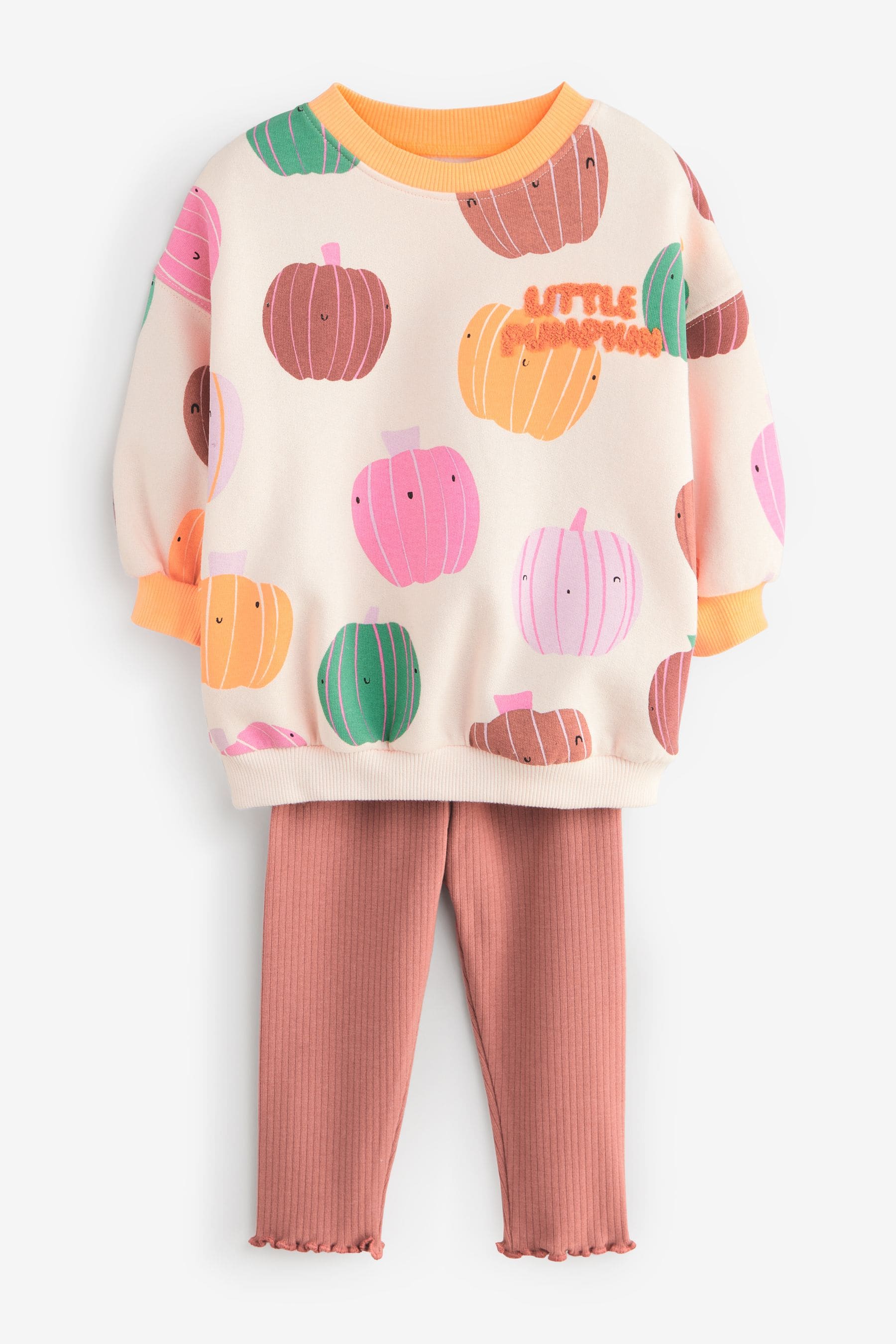 Orange Sweatshirt and Leggings Set (3mths-7yrs)