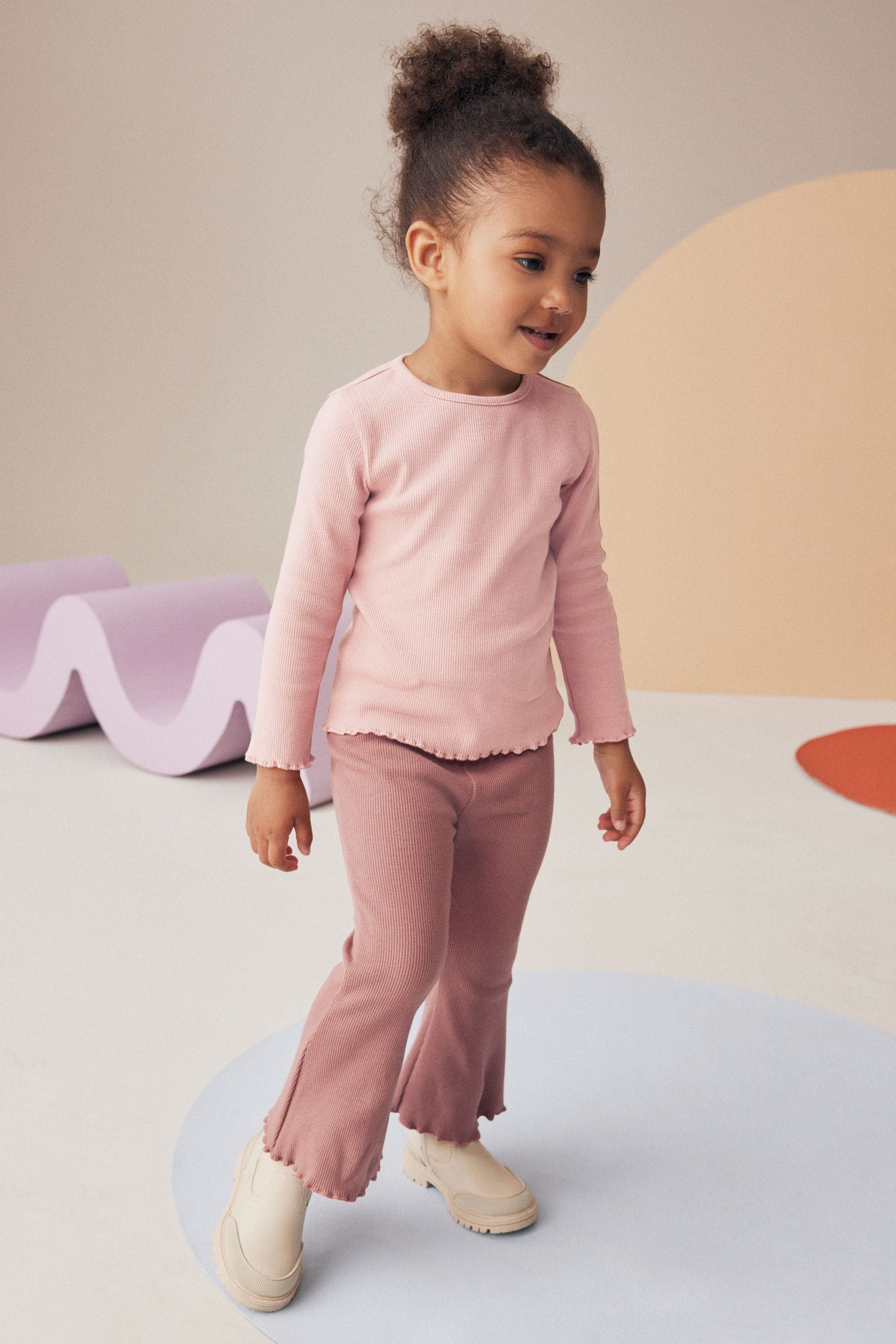 Pink Jacket, Top & Flare Leggings 3 Piece Set (3mths-7yrs)