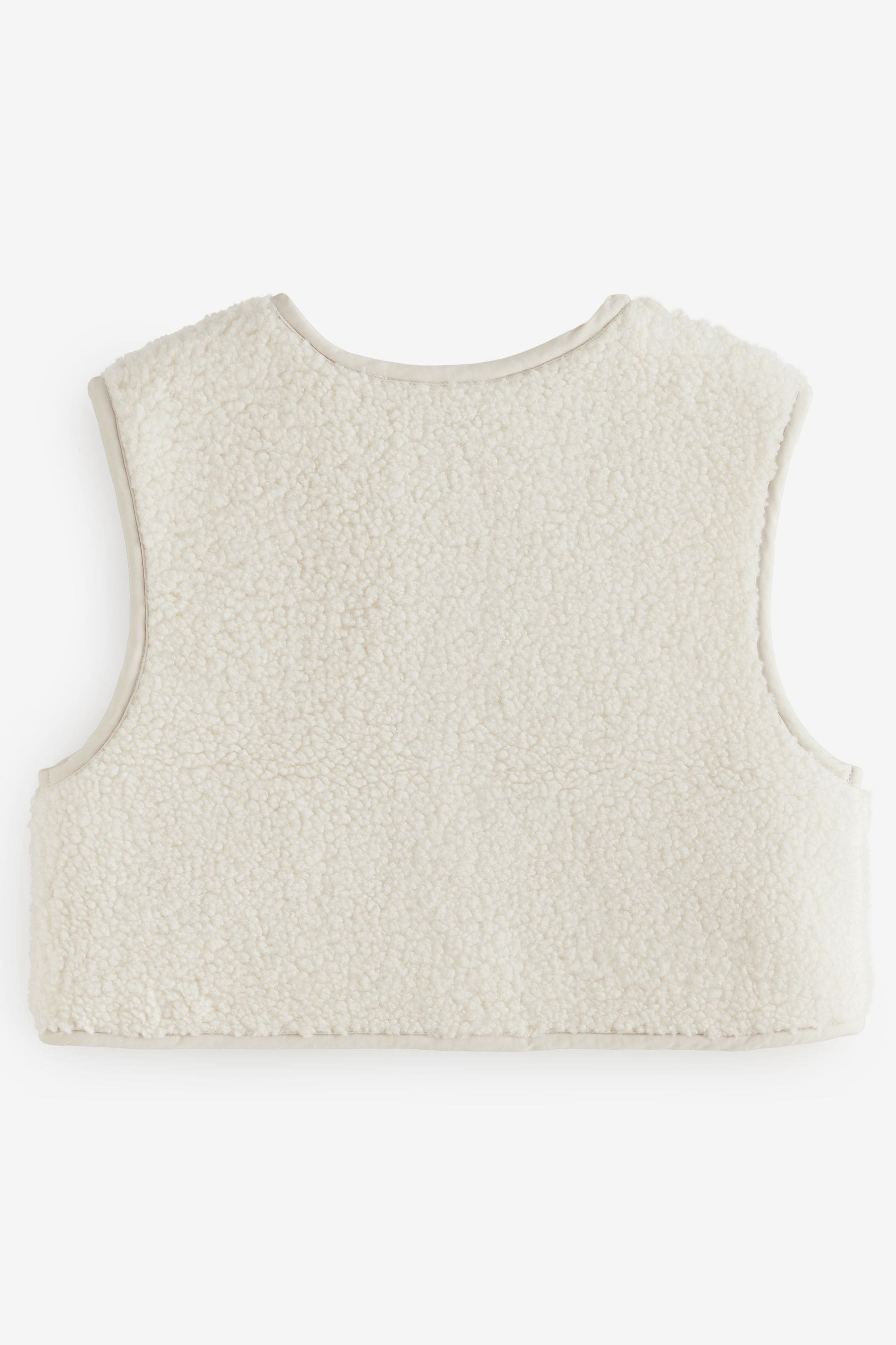 Cream Borg Gilet (3mths-7yrs)