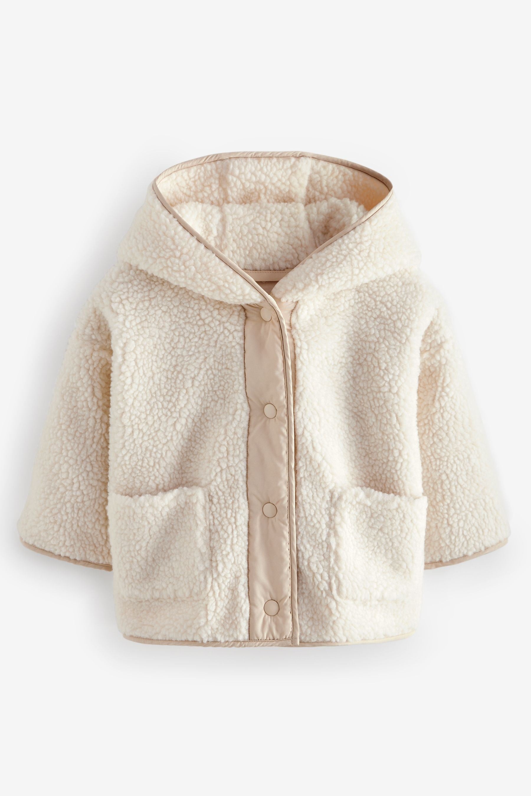 Cream Hooded Zip Fleece Jacket (3mths-7yrs)