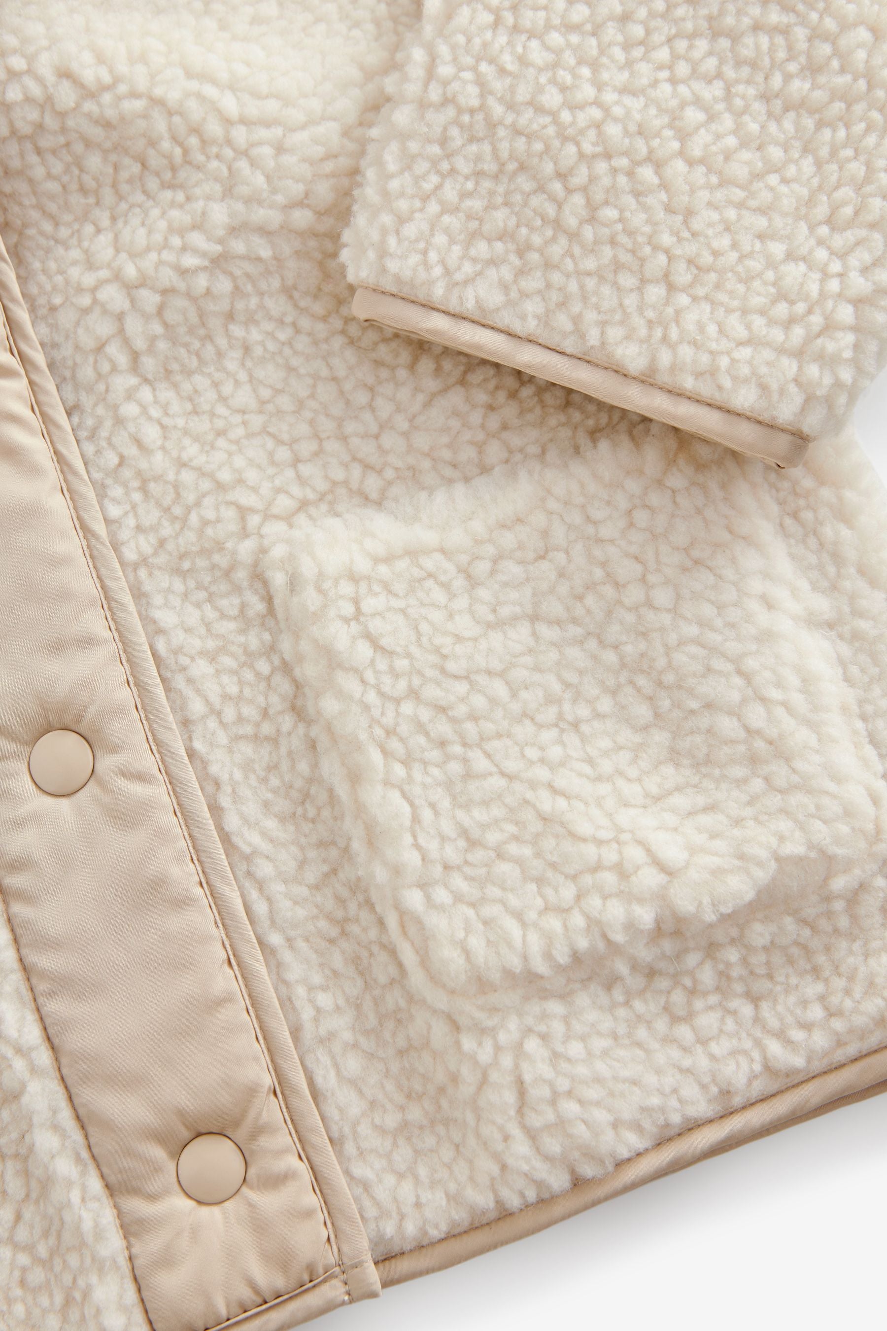 Cream Hooded Zip Fleece Jacket (3mths-7yrs)