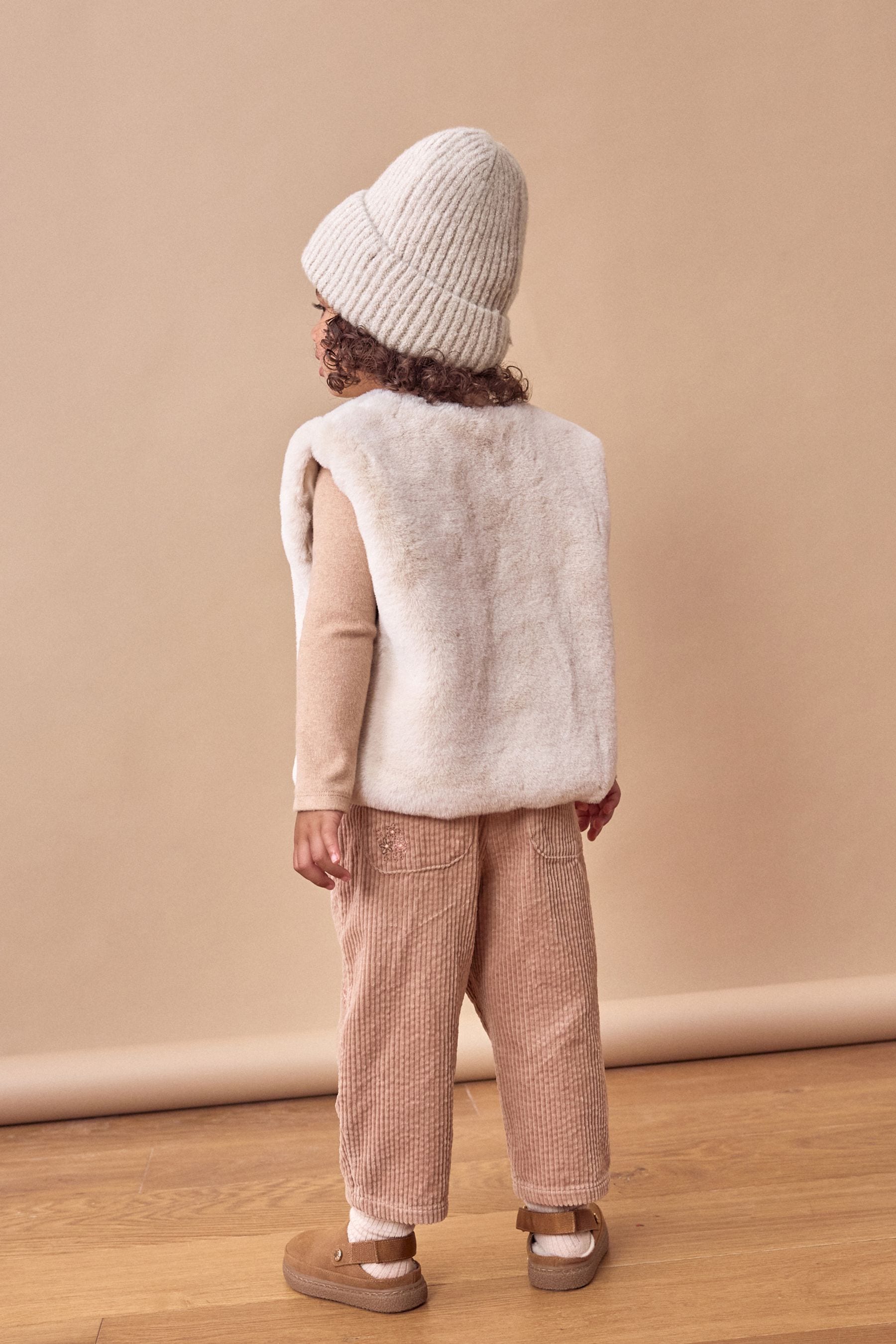 Cream Fur Gilet (3mths-7yrs)