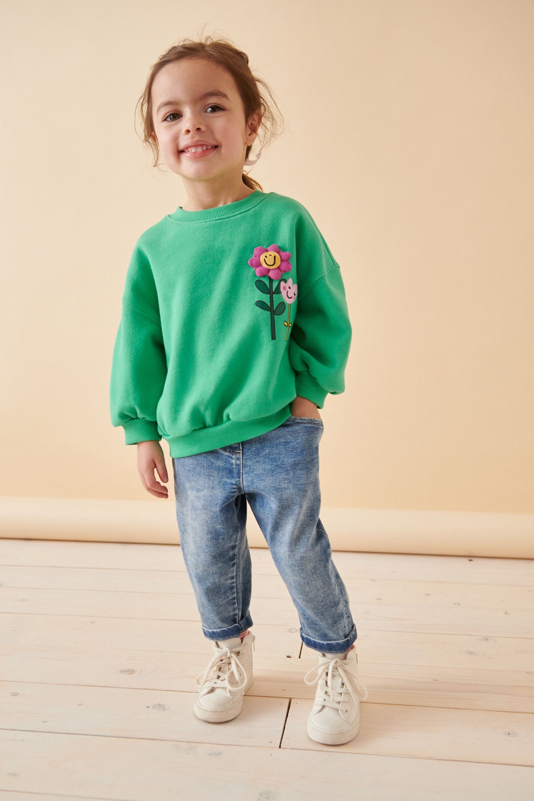 Green Sweatshirt (3mths-7yrs)