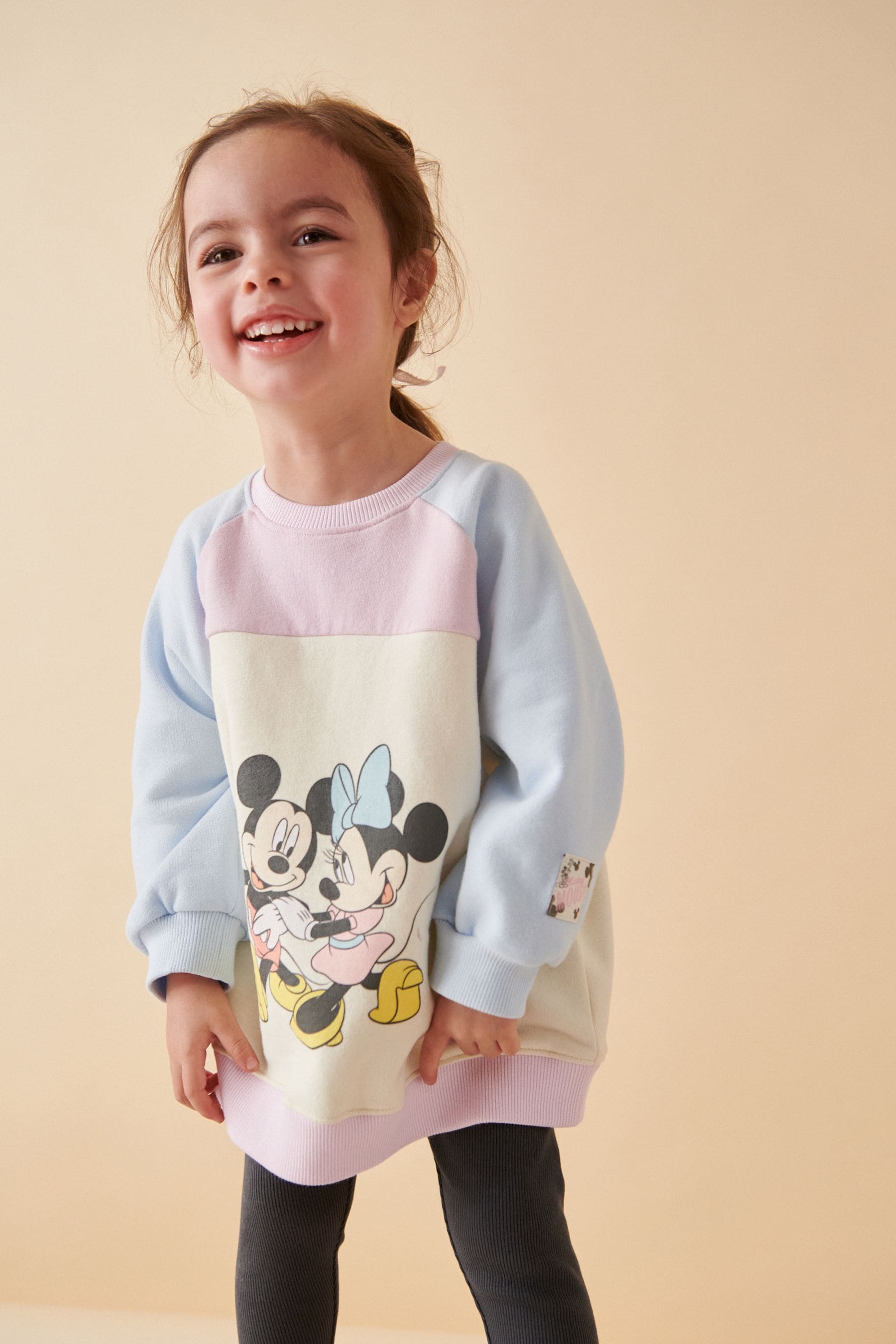 Grey Mickey & Minnie Mouse Sweatshirt & Leggings Set (3mths-7yrs)