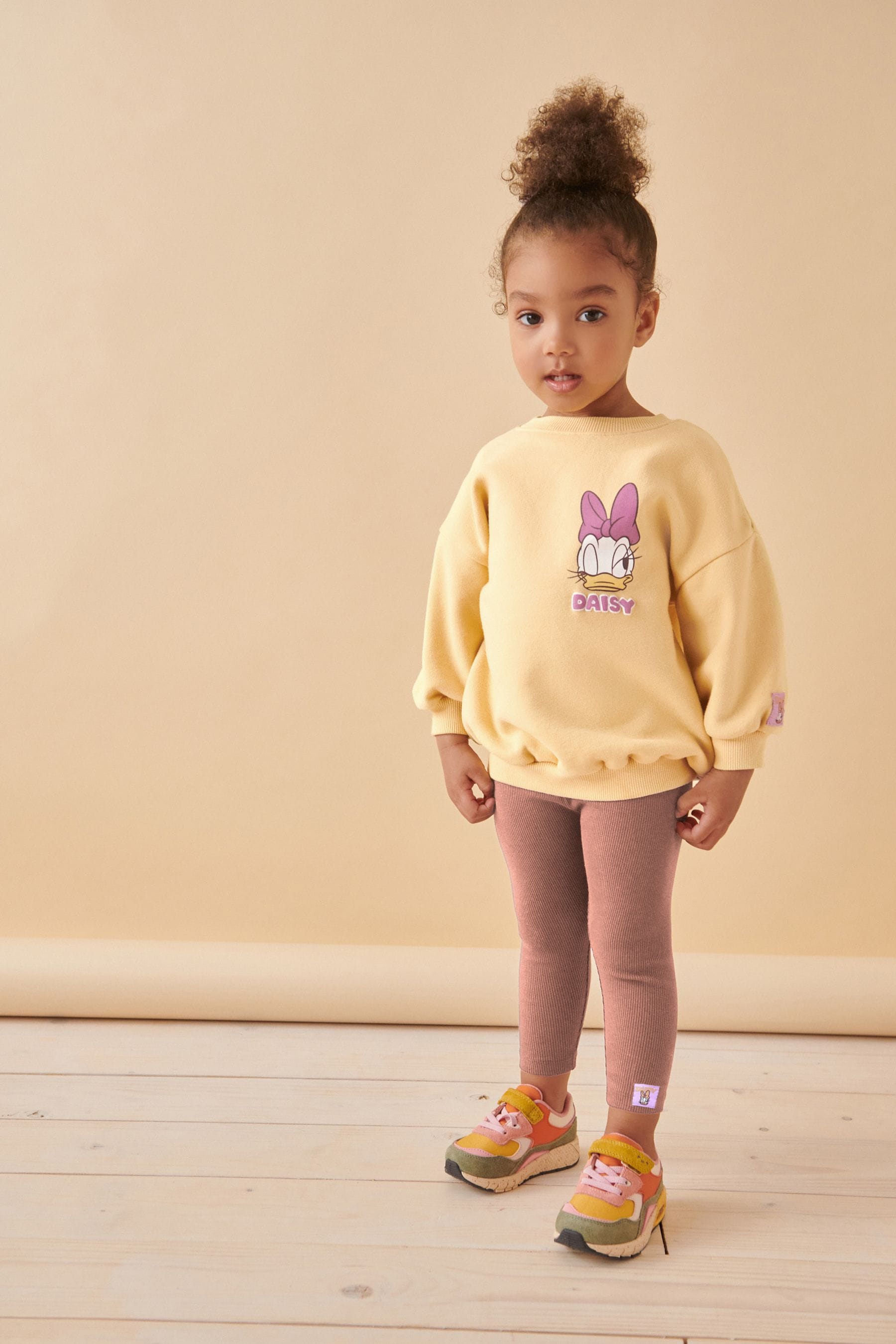 Yellow Daisy Duck Sweatshirt & Leggings Set (3mths-7yrs)