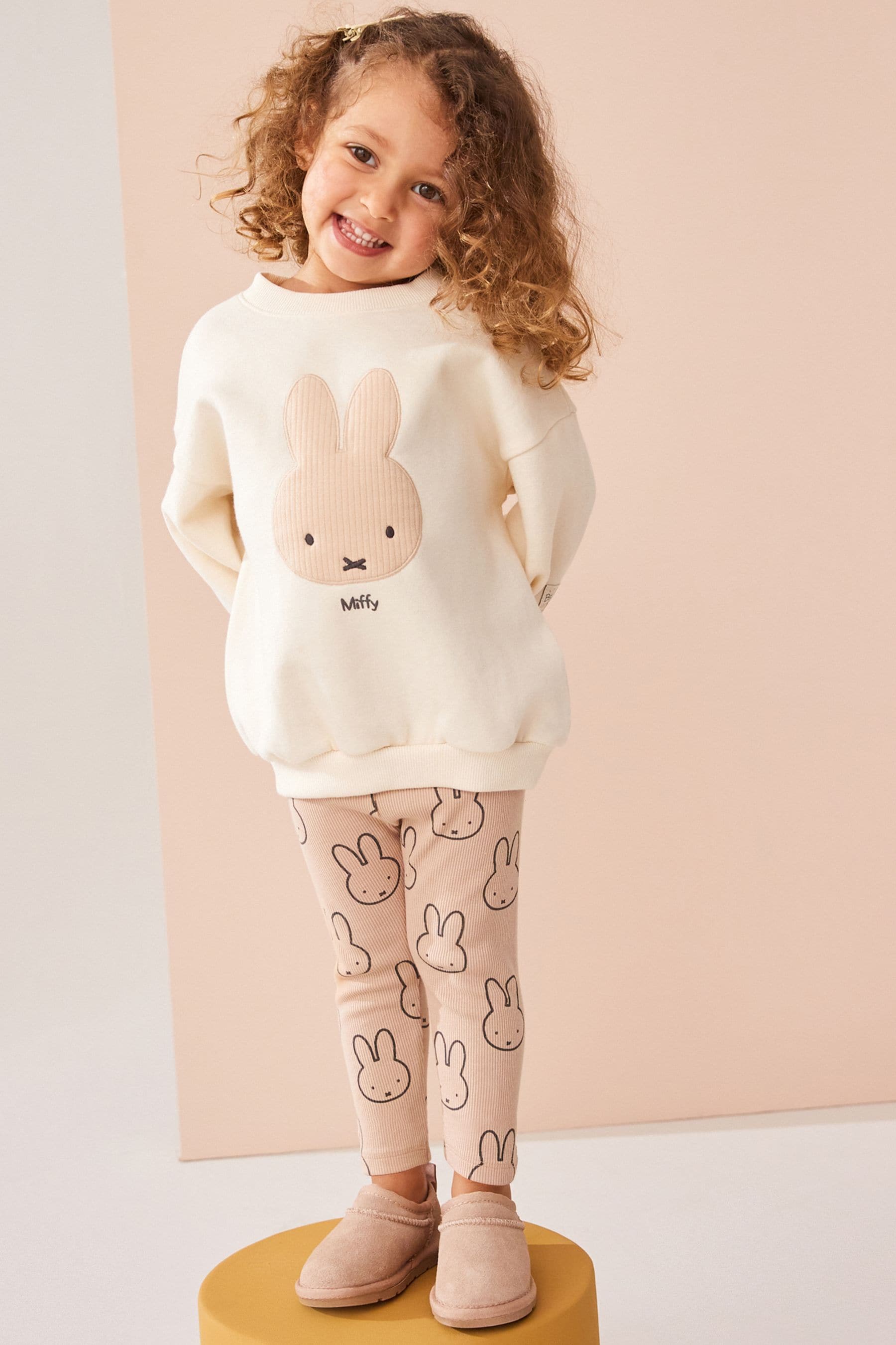 Neutral Miffy Sweatshirt & Leggings Set (3mths-7yrs)