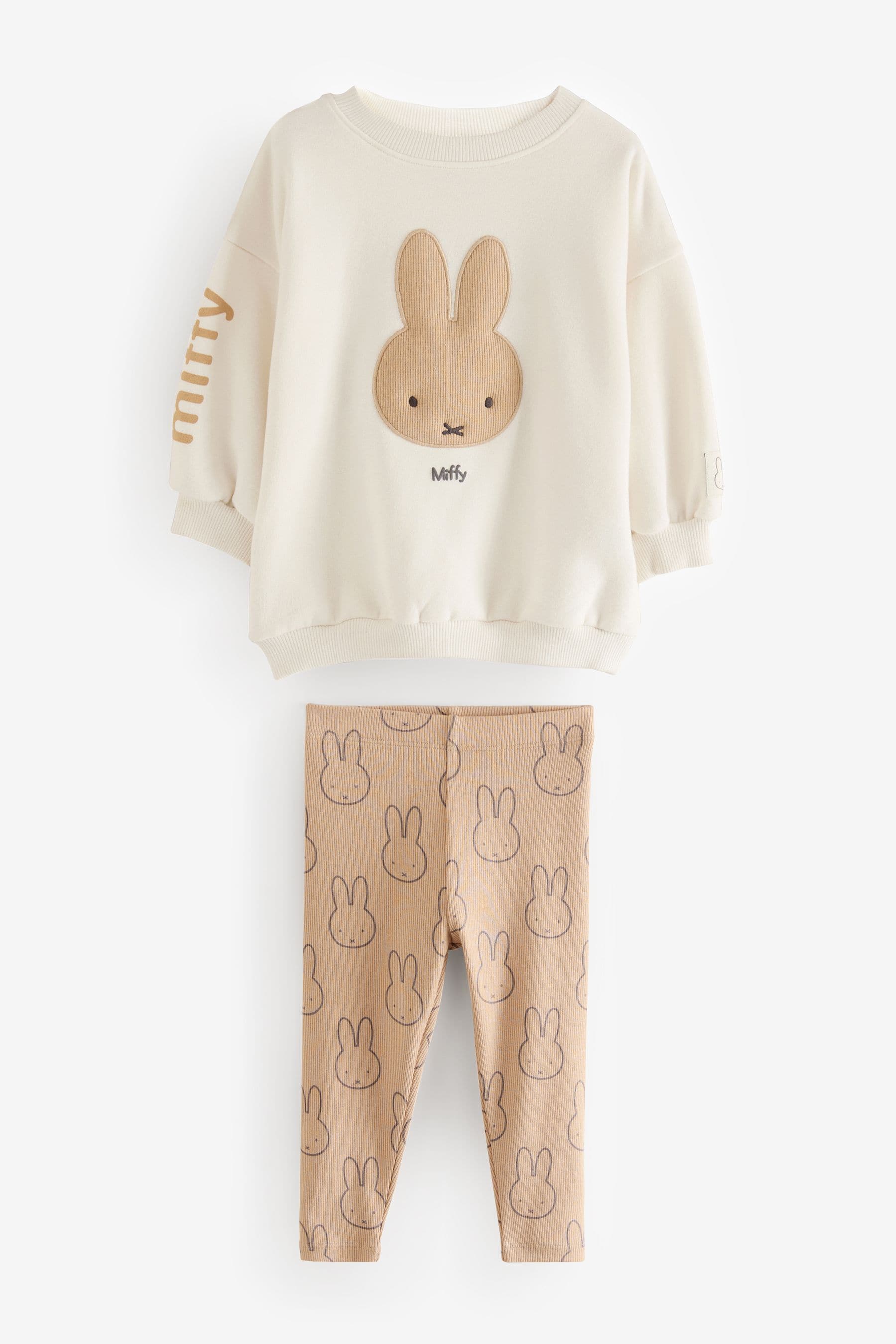 Neutral Miffy Sweatshirt & Leggings Set (3mths-7yrs)