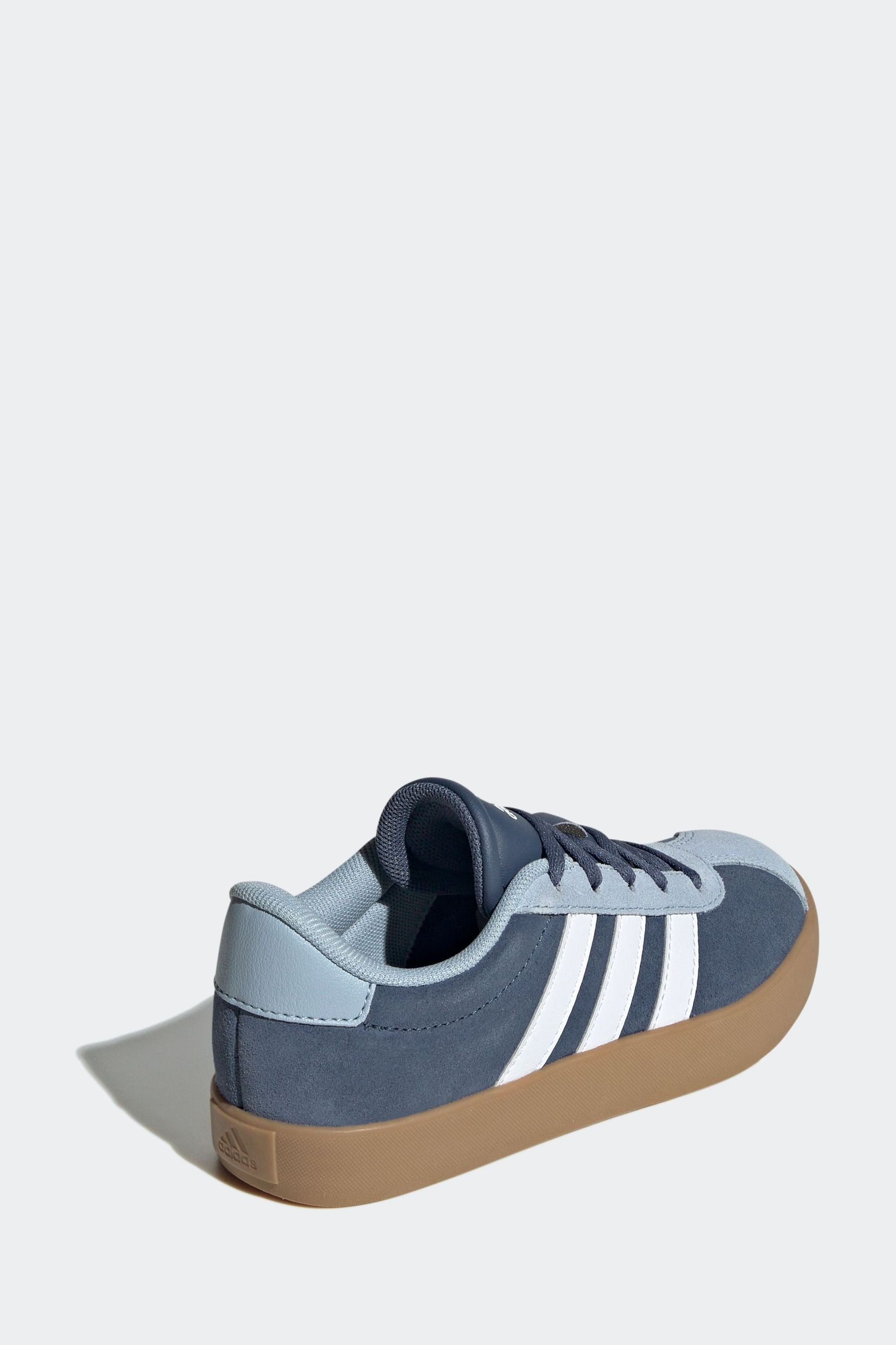 Blue/Brown adidas Junior Sportswear VL Court Trainers