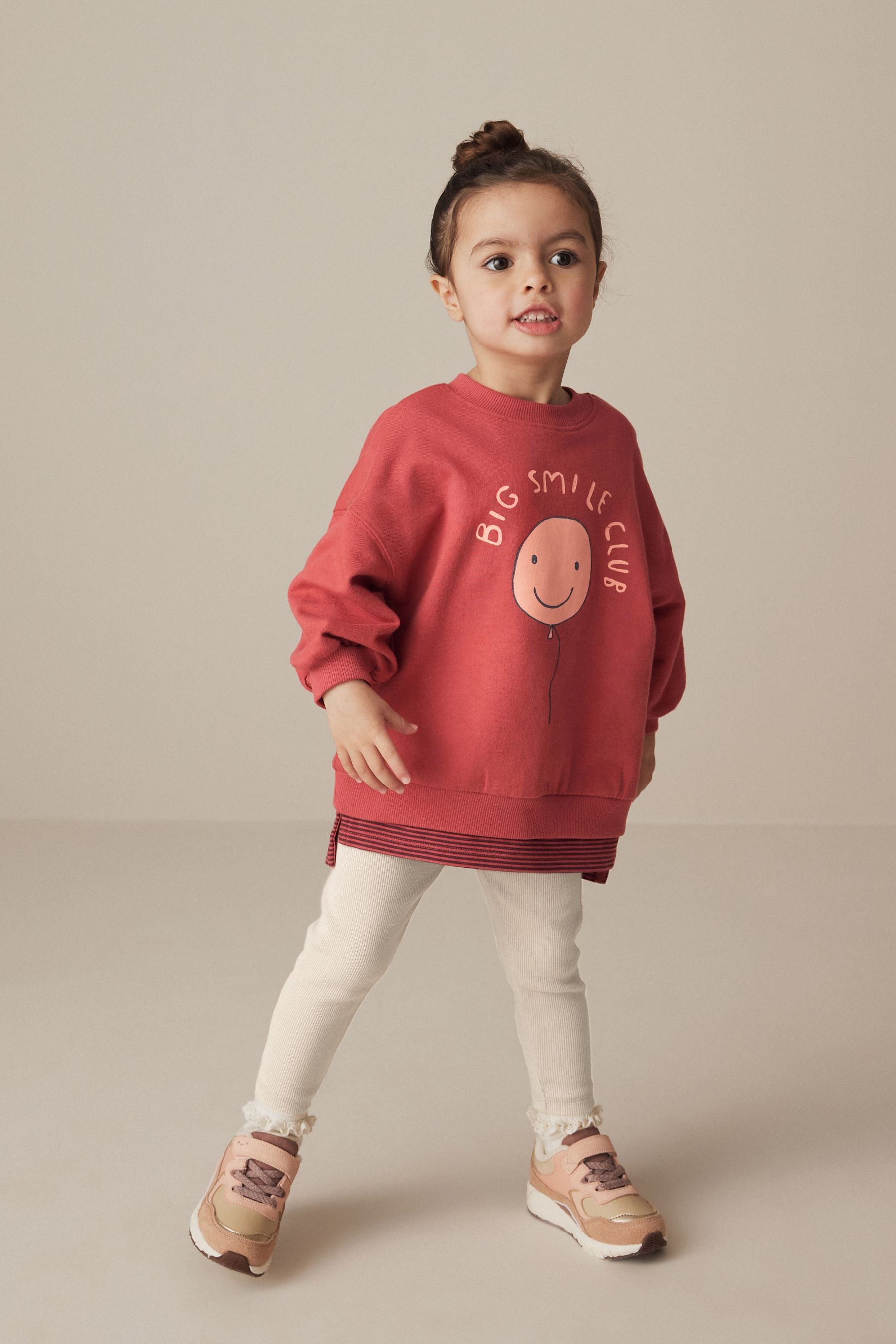 Red Smile Character Sweatshirt and Leggings Set (3mths-7yrs)