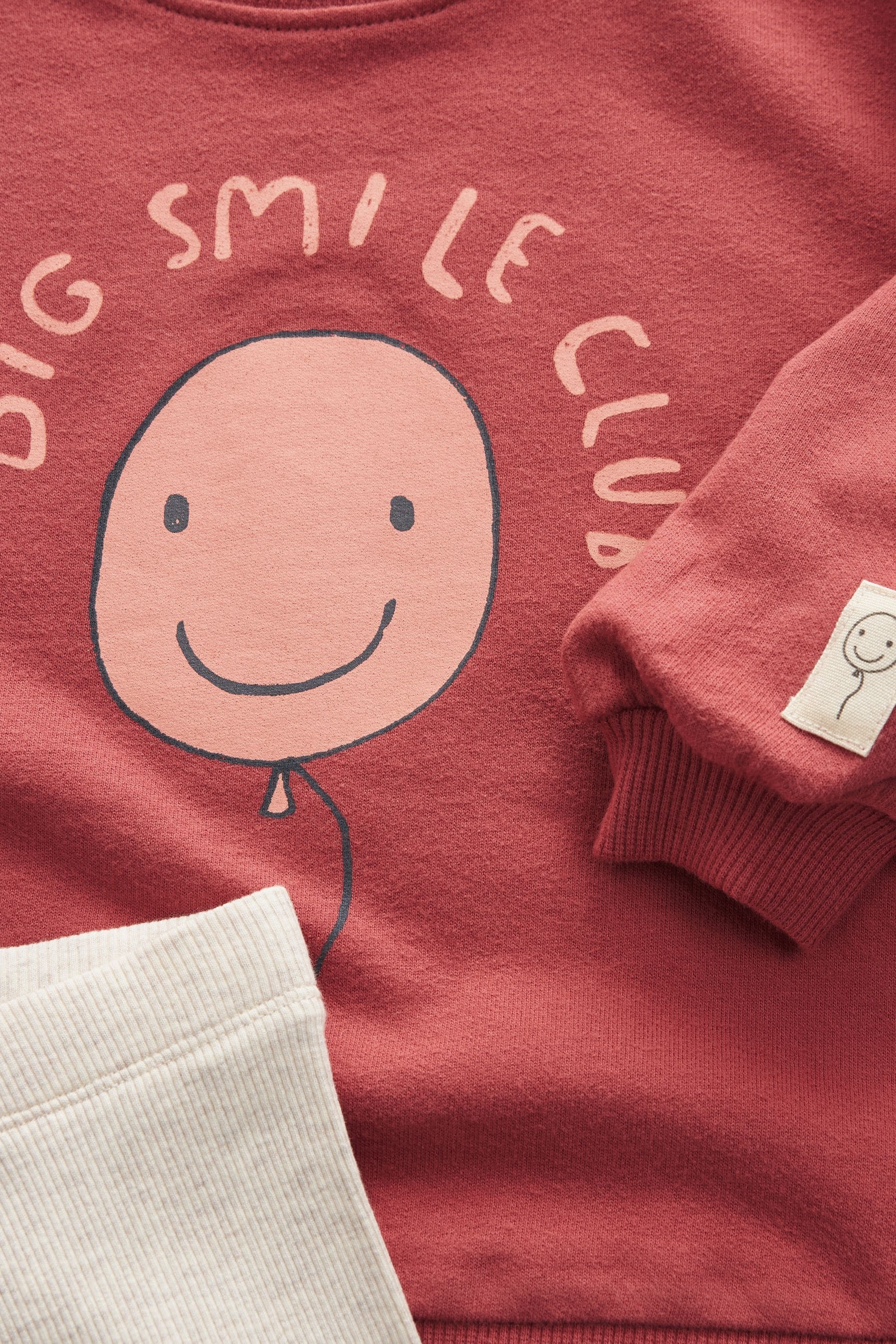 Red Smile Character Sweatshirt and Leggings Set (3mths-7yrs)