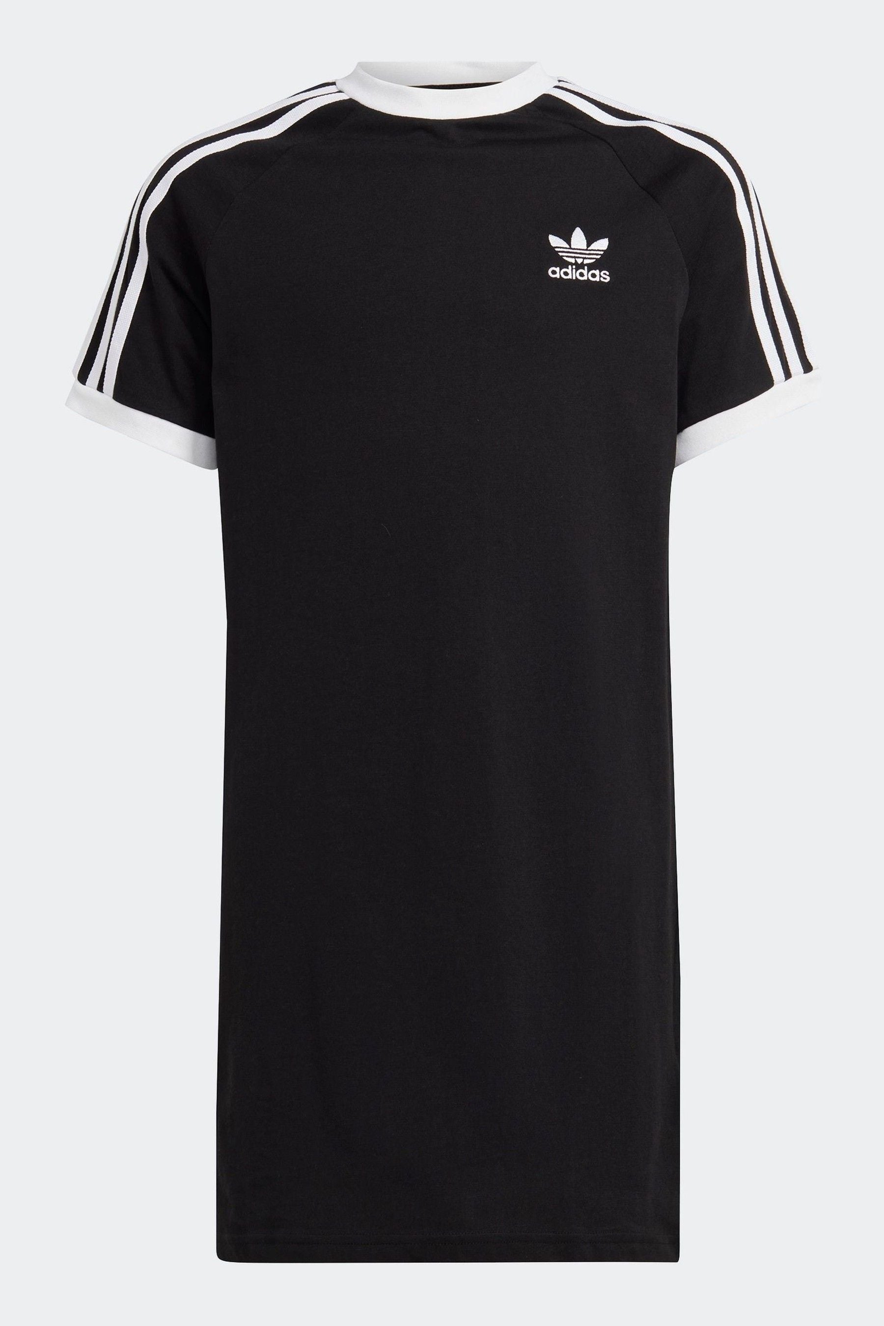 adidas Black Kids 100% Cotton Adicolor T-Shirt Dress