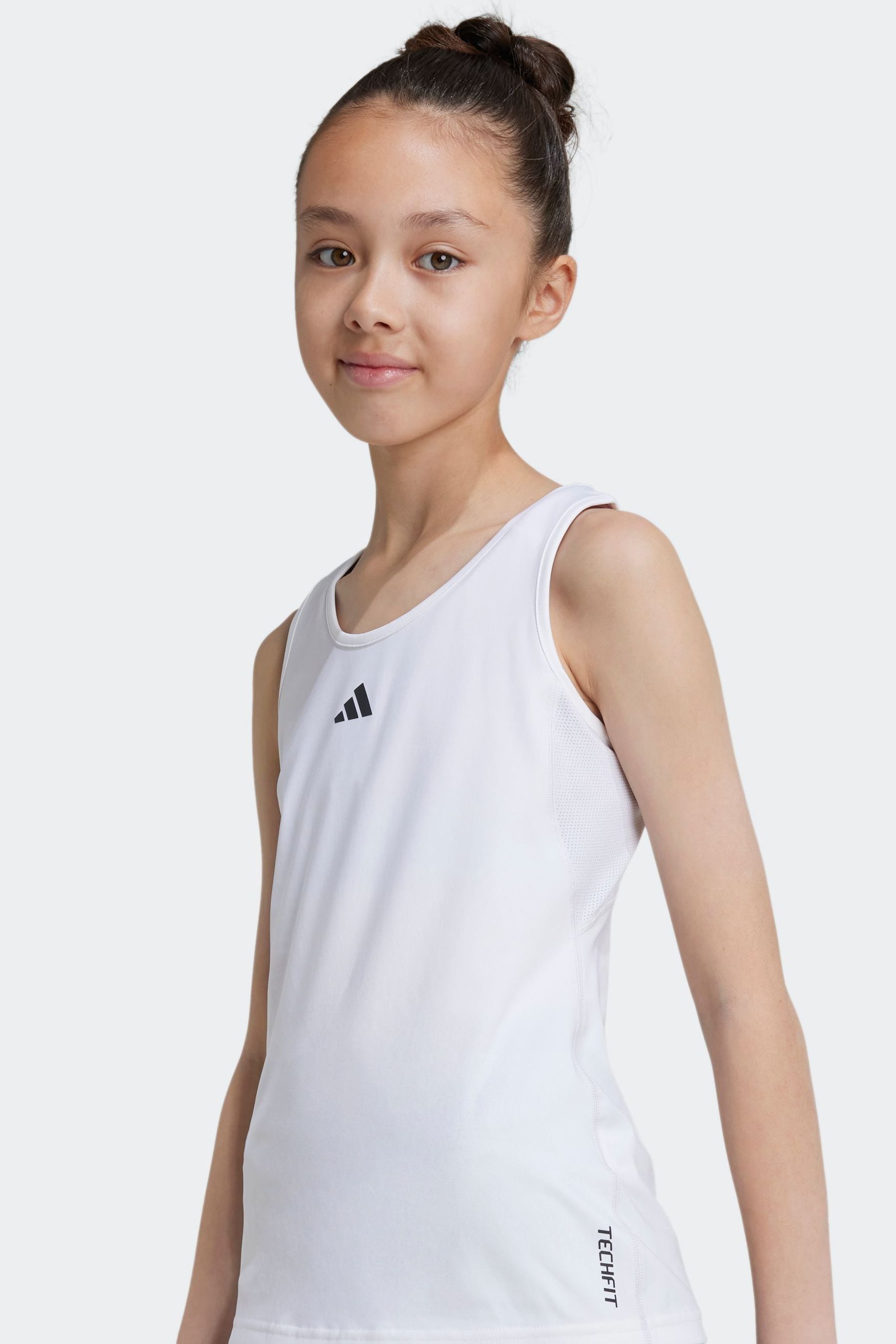 adidas White Techfit Vest Kids