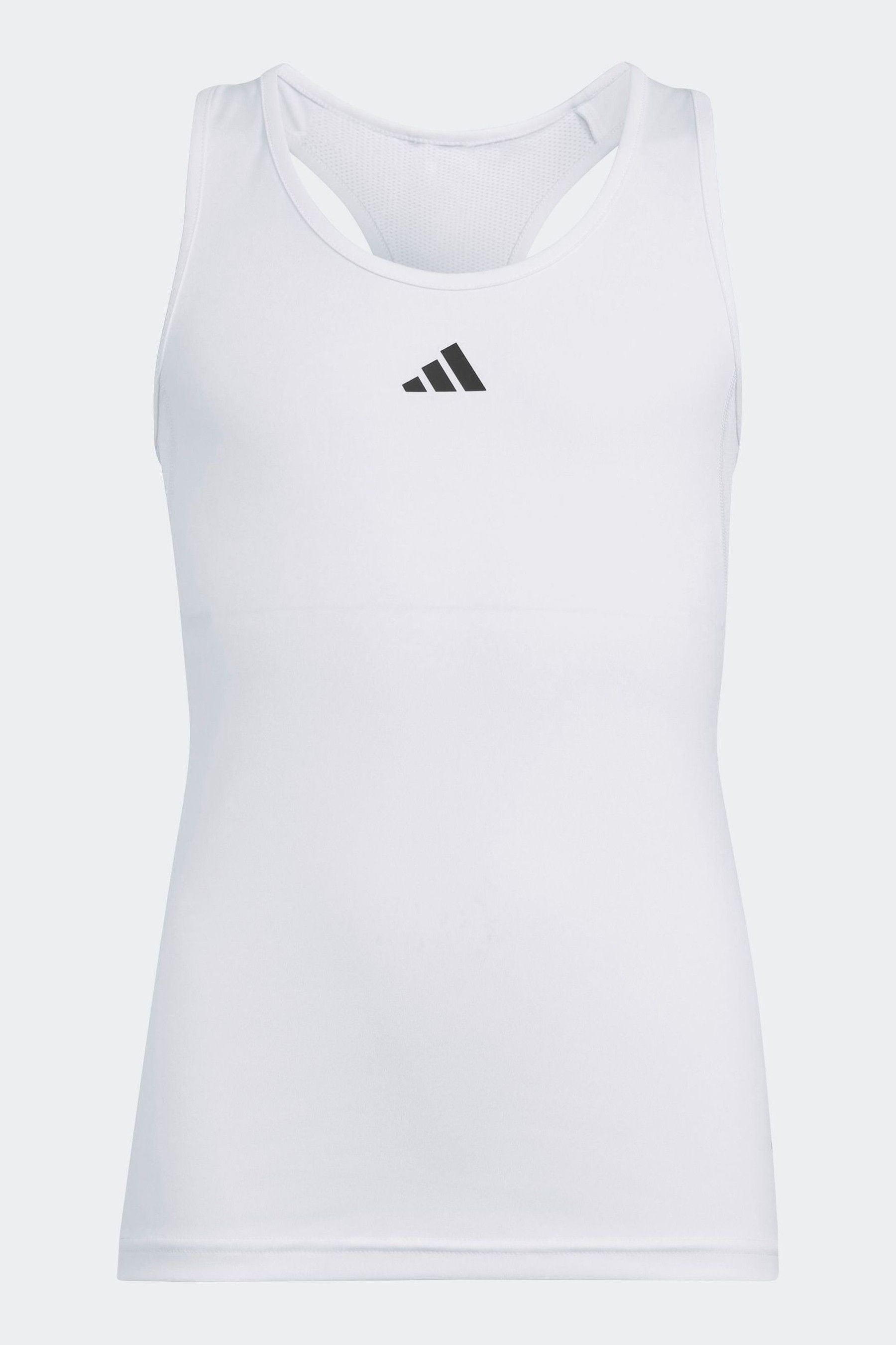 adidas White Techfit Vest Kids