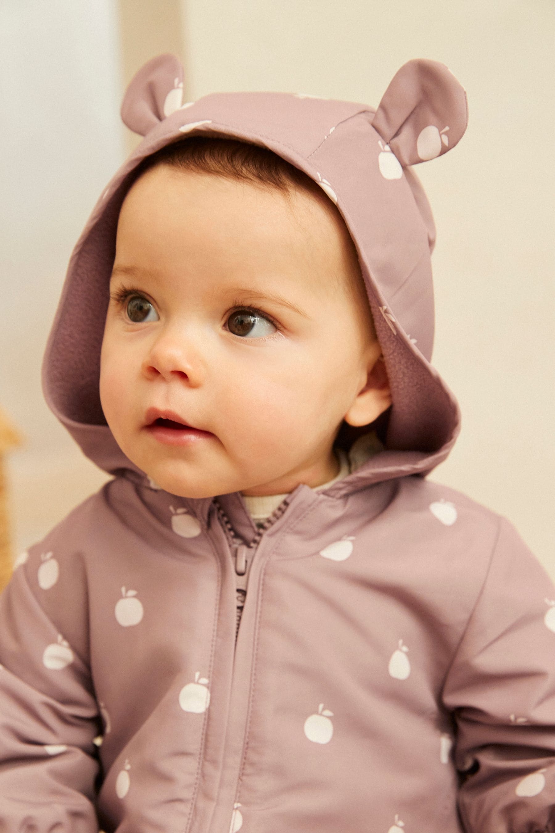 Brown Lightweight Baby All-In-One Pramsuit