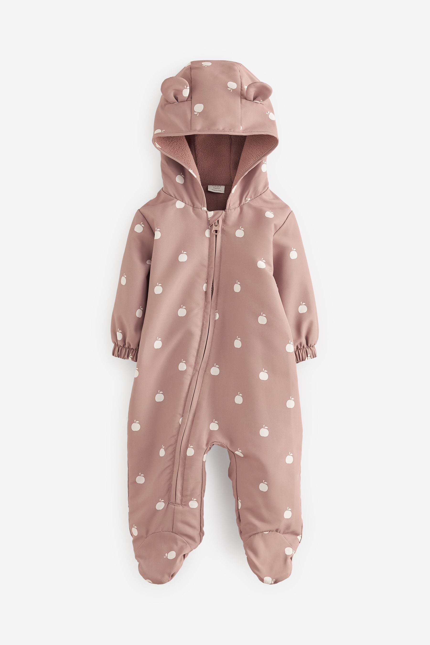 Brown Lightweight Baby All-In-One Pramsuit