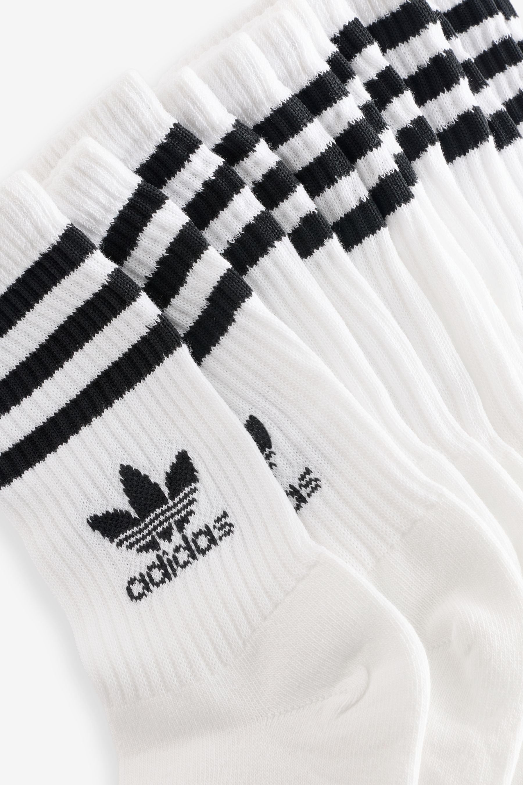 adidas White Crew Socks 6 Pack