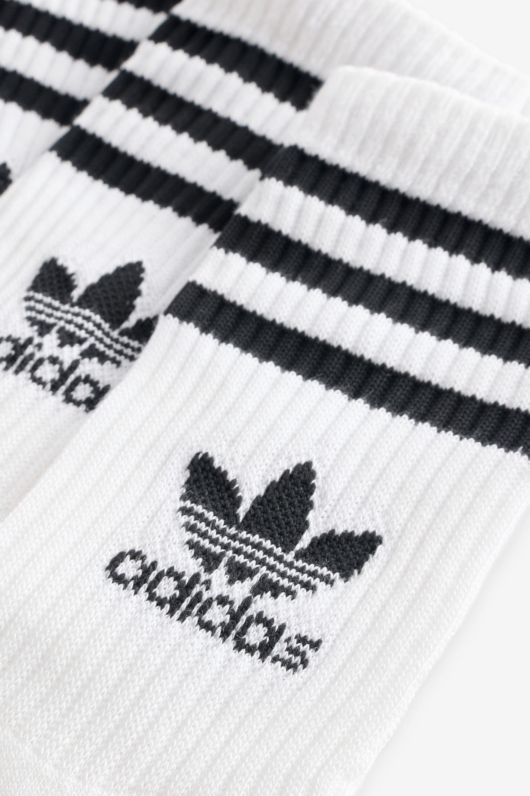 adidas White Crew Socks 6 Pack