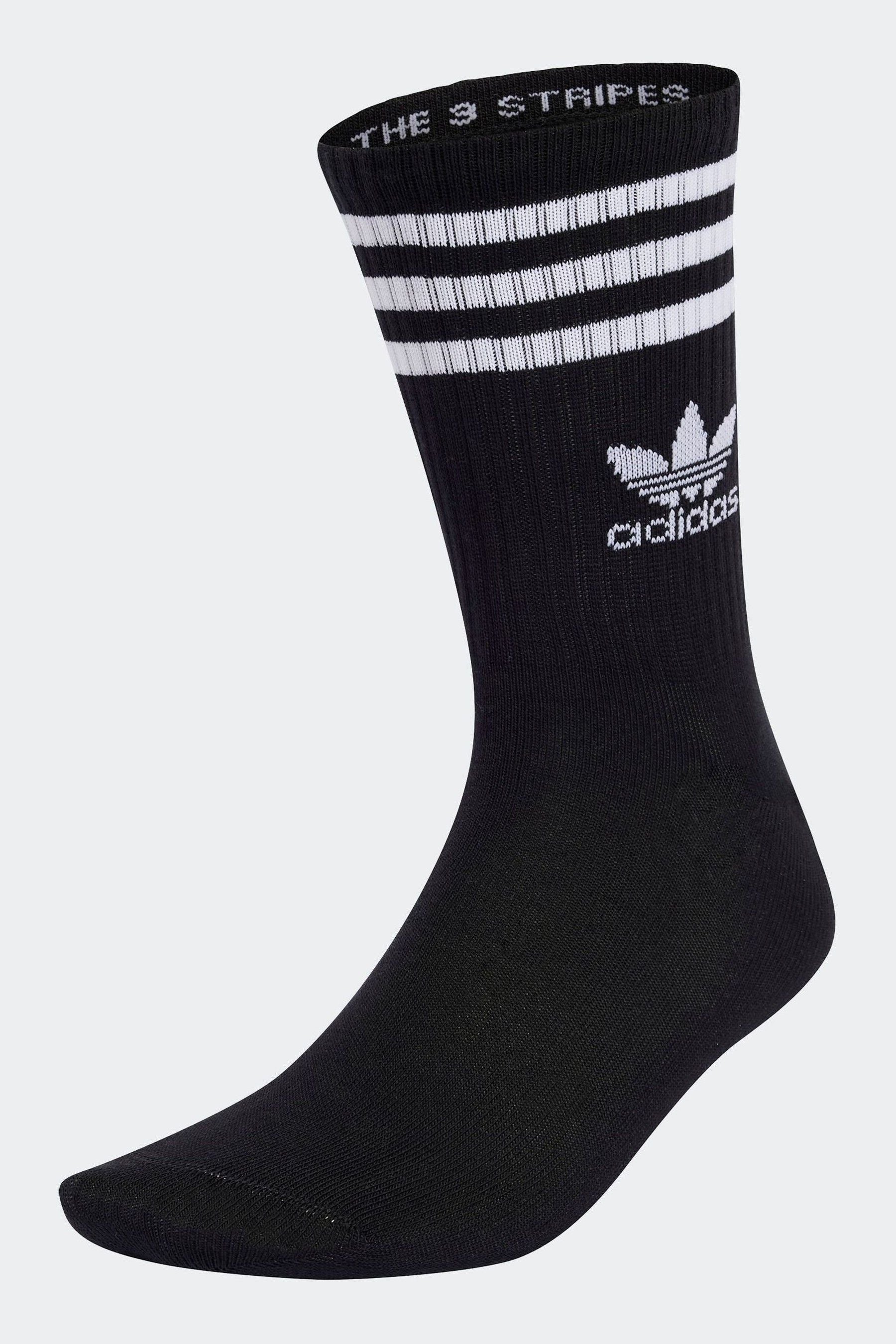 adidas Black Crew Socks 6 Pack