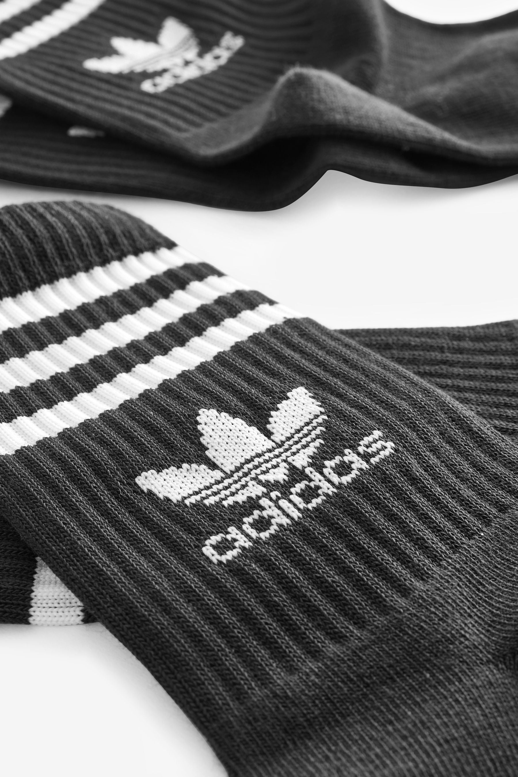 adidas Black Crew Socks 6 Pack