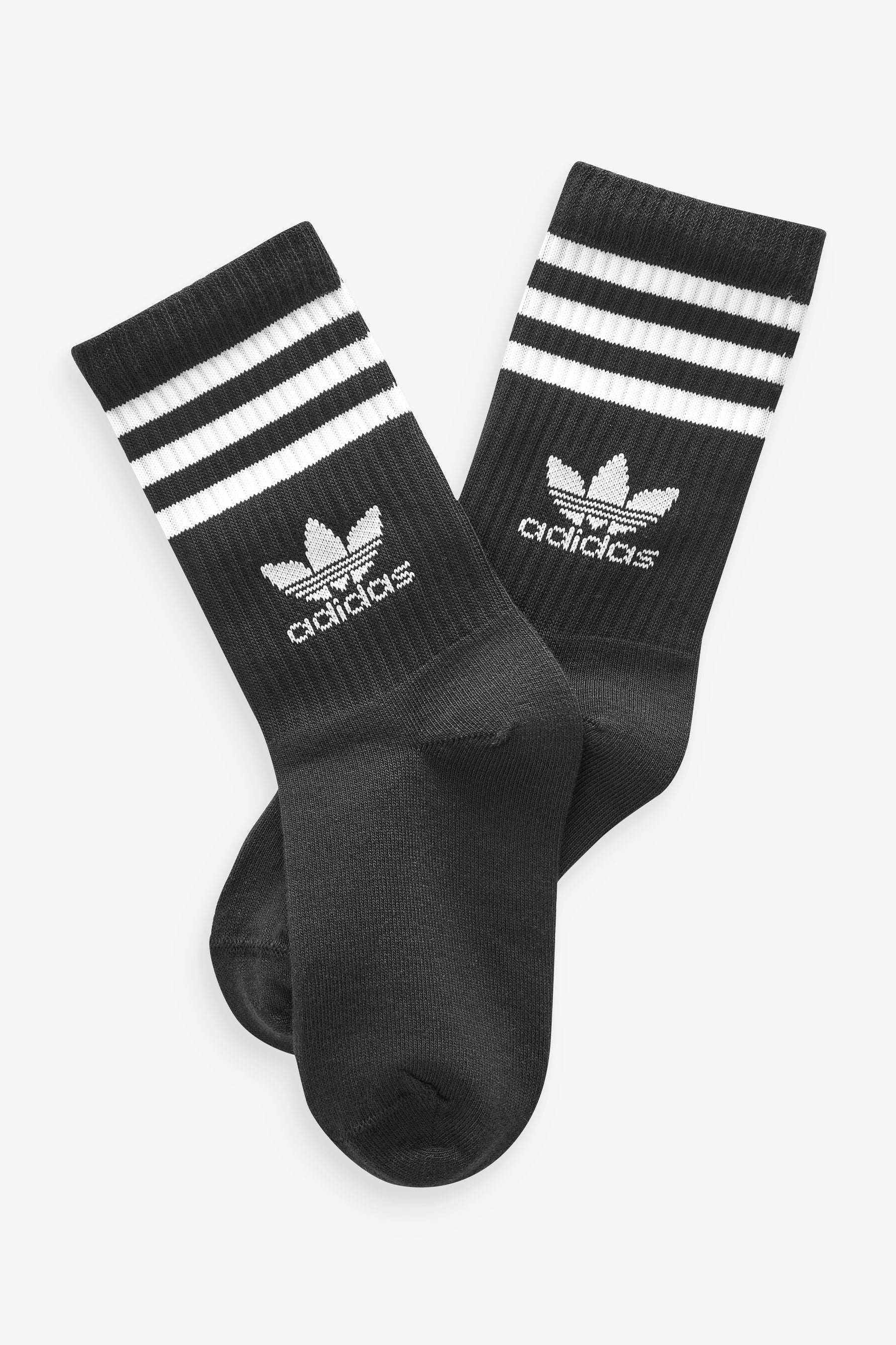 adidas Black Crew Socks 6 Pack