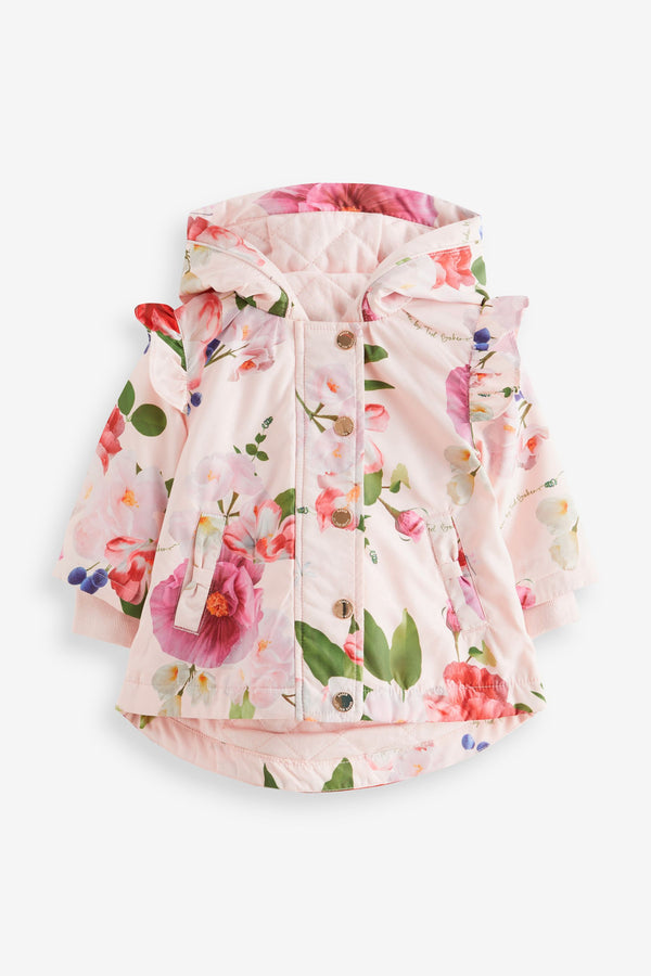 Baker by Ted Baker Shower Resistant Floral Rain Coat