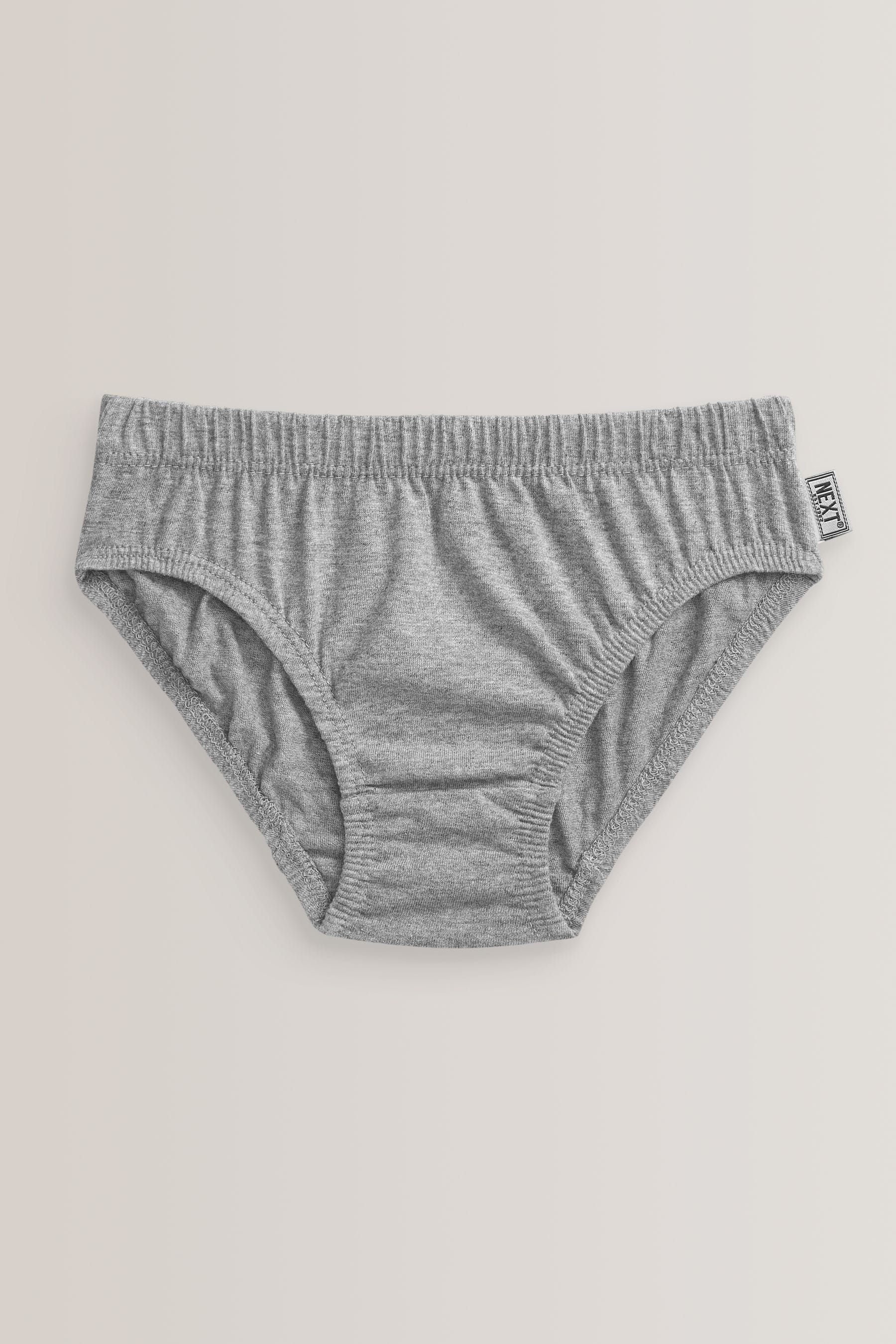 Black/Grey 100% Cotton Briefs 7 Pack (1.5-16yrs)