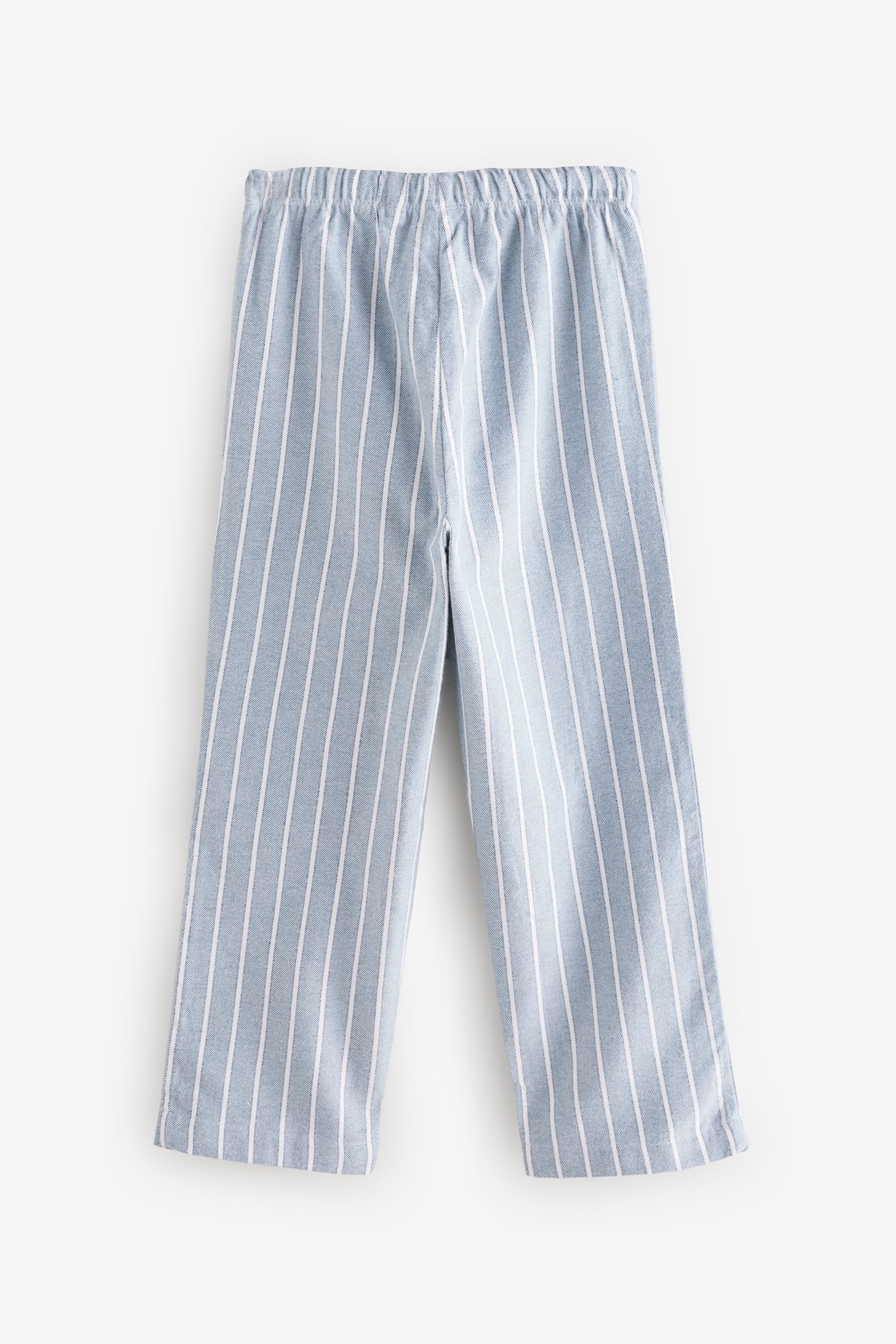 Blue Stripe Single Woven 100% Cotton Pyjamas (3-16yrs)