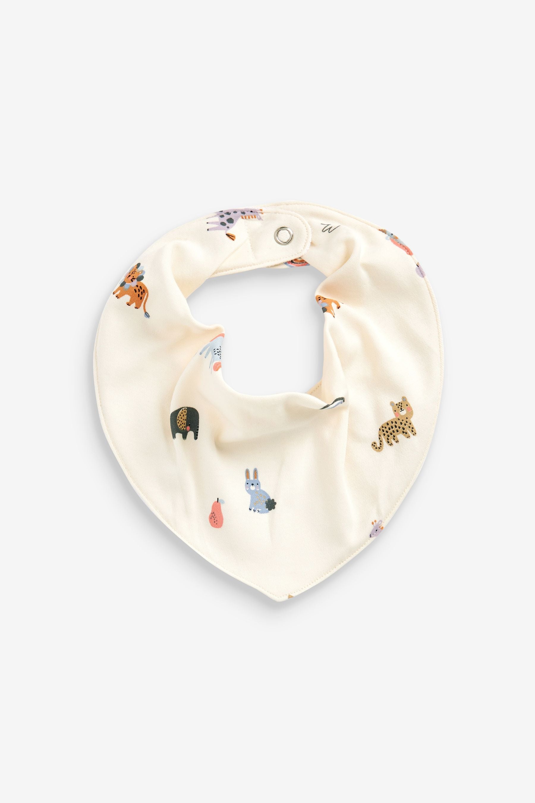 Multi Pastel Dribble Bibs 5 Pack