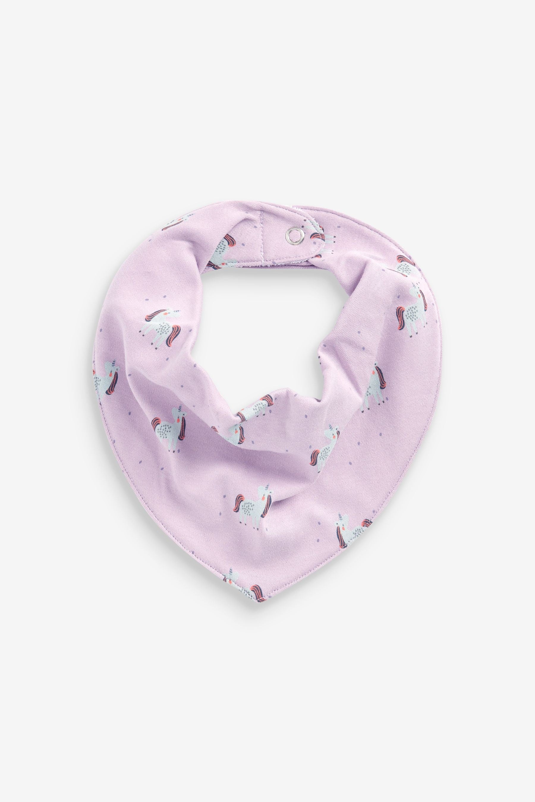 Multi Pastel Dribble Bibs 5 Pack