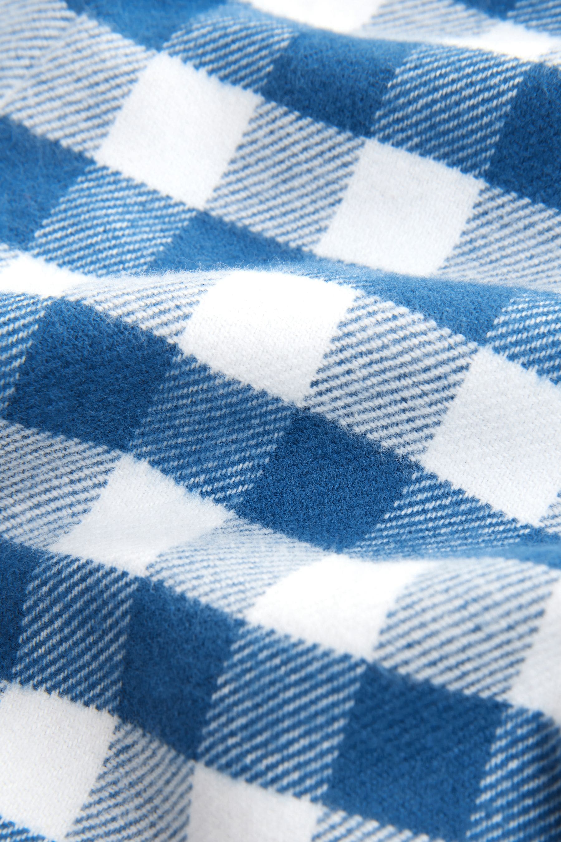 Blue/White Check Button Down 100% Cotton Pyjamas (9mths-8yrs)