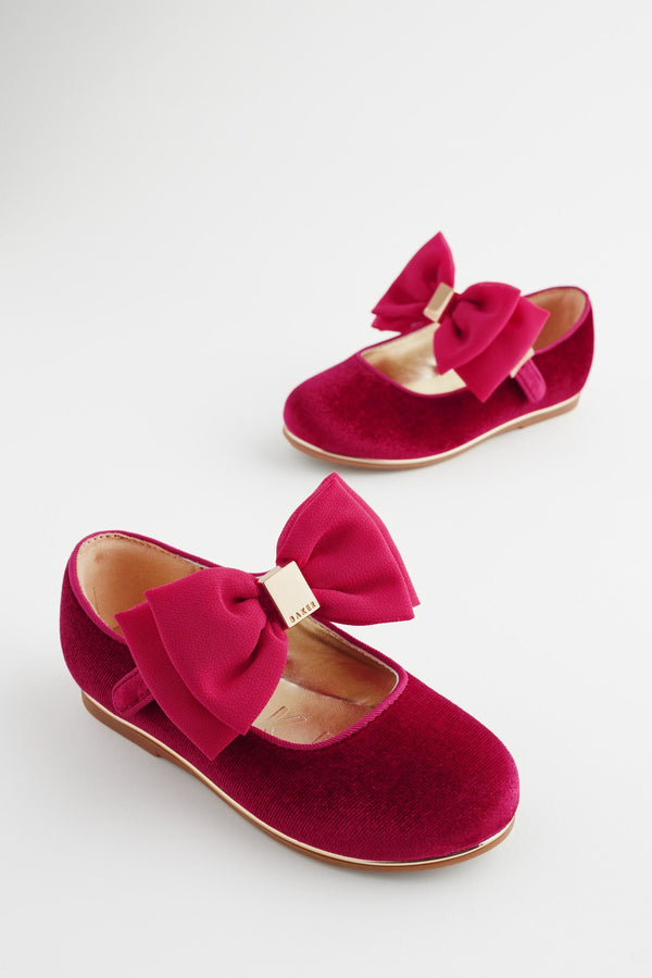 Red Baker by Ted Baker Girls Mary Jane Bow Occasion Shoes