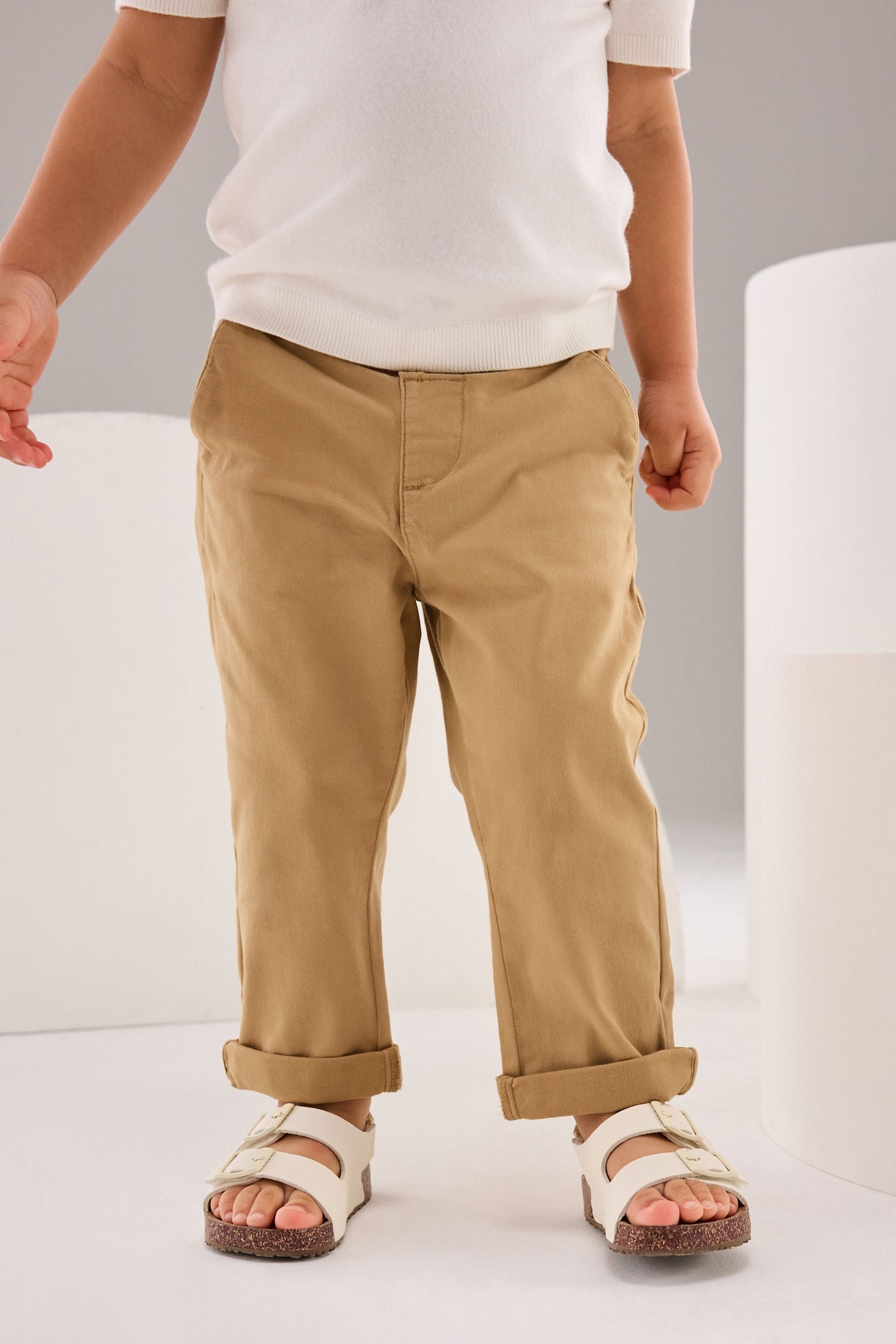 Ochre Yellow Stretch Chinos Trousers (3mths-7yrs)