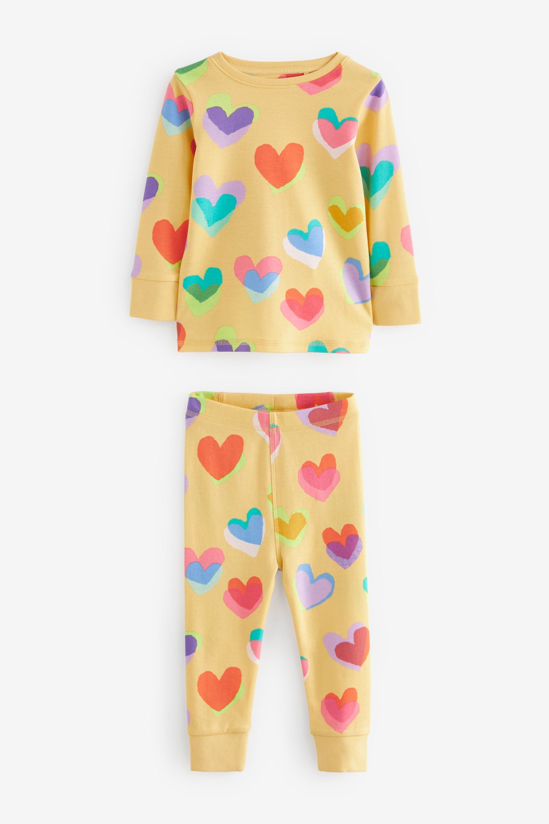 Rainbow 3 Pack Printed Long Sleeve Pyjamas (9mths-10yrs)