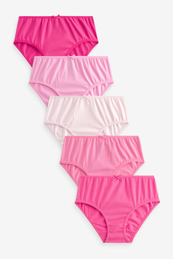 Pink Briefs 5 Pack (1.5-16yrs)