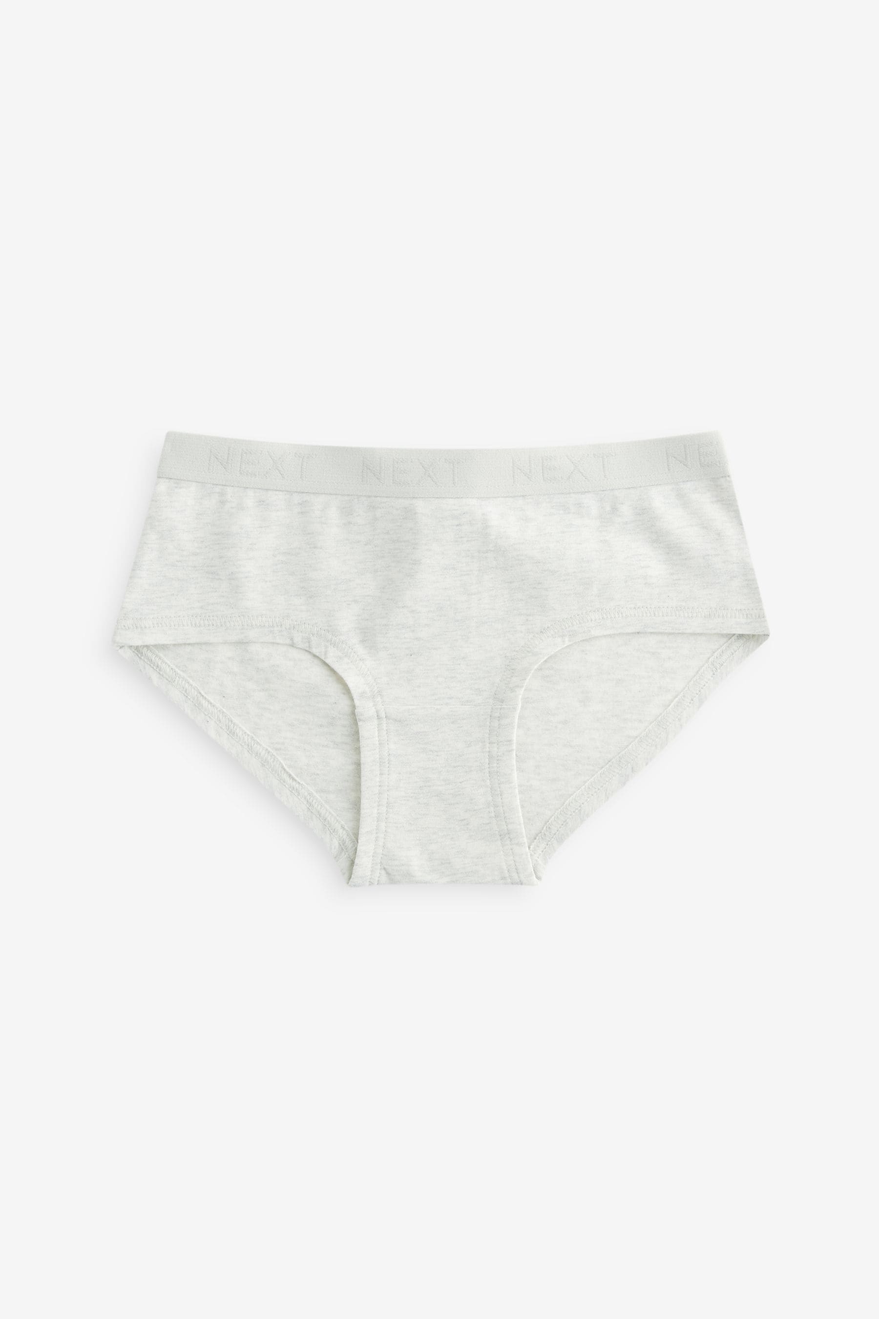 White/Charcoal Grey/Oatmeal Hipster Briefs 5 Pack (2-16yrs)