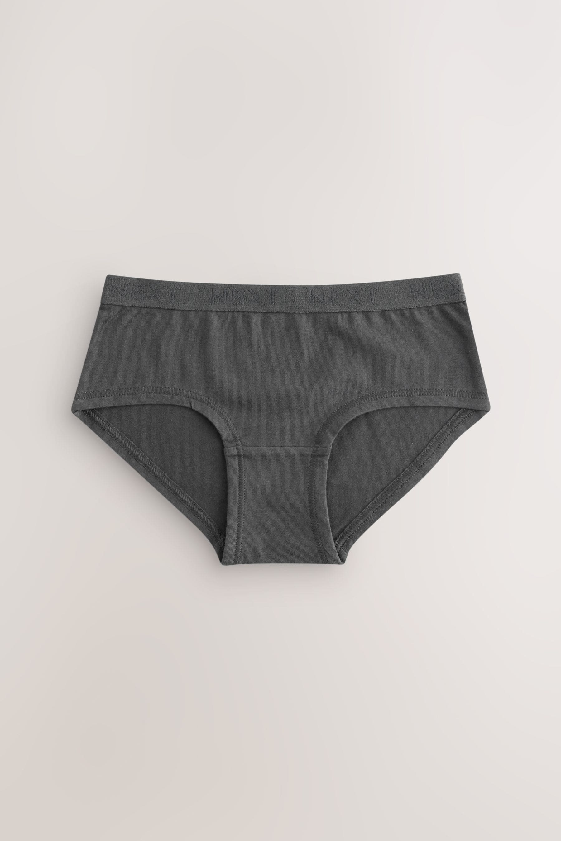 White/Charcoal Grey/Oatmeal Hipster Briefs 5 Pack (2-16yrs)