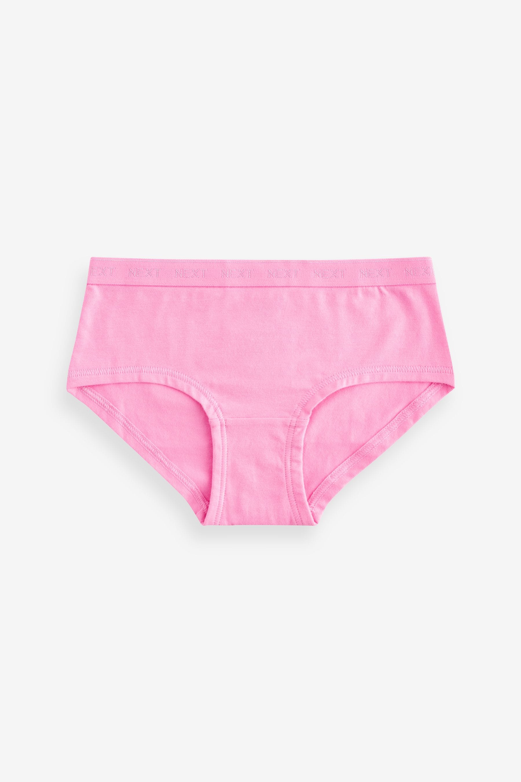 Pink Hipster Briefs 5 Pack (2-16yrs)