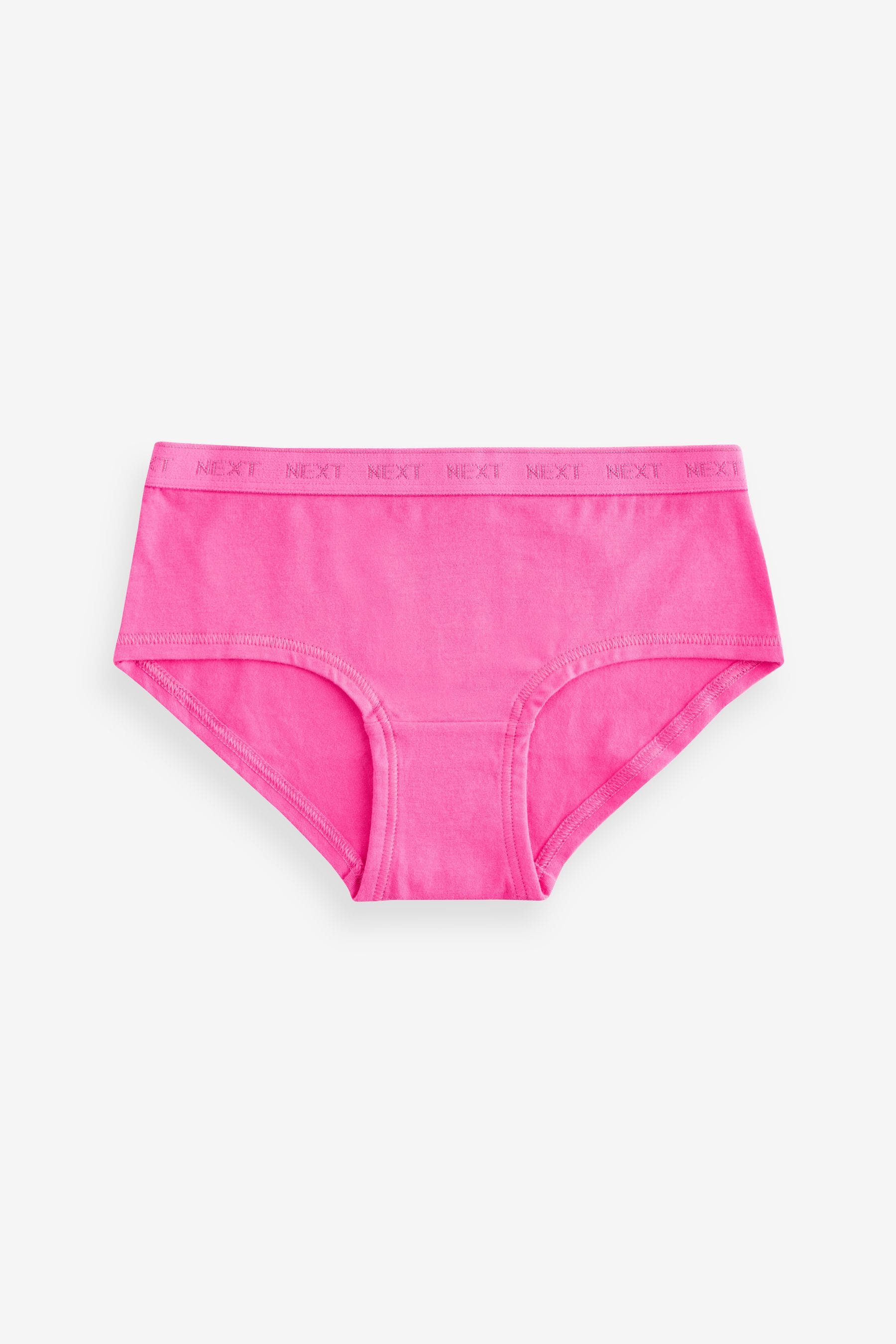 Pink Hipster Briefs 5 Pack (2-16yrs)