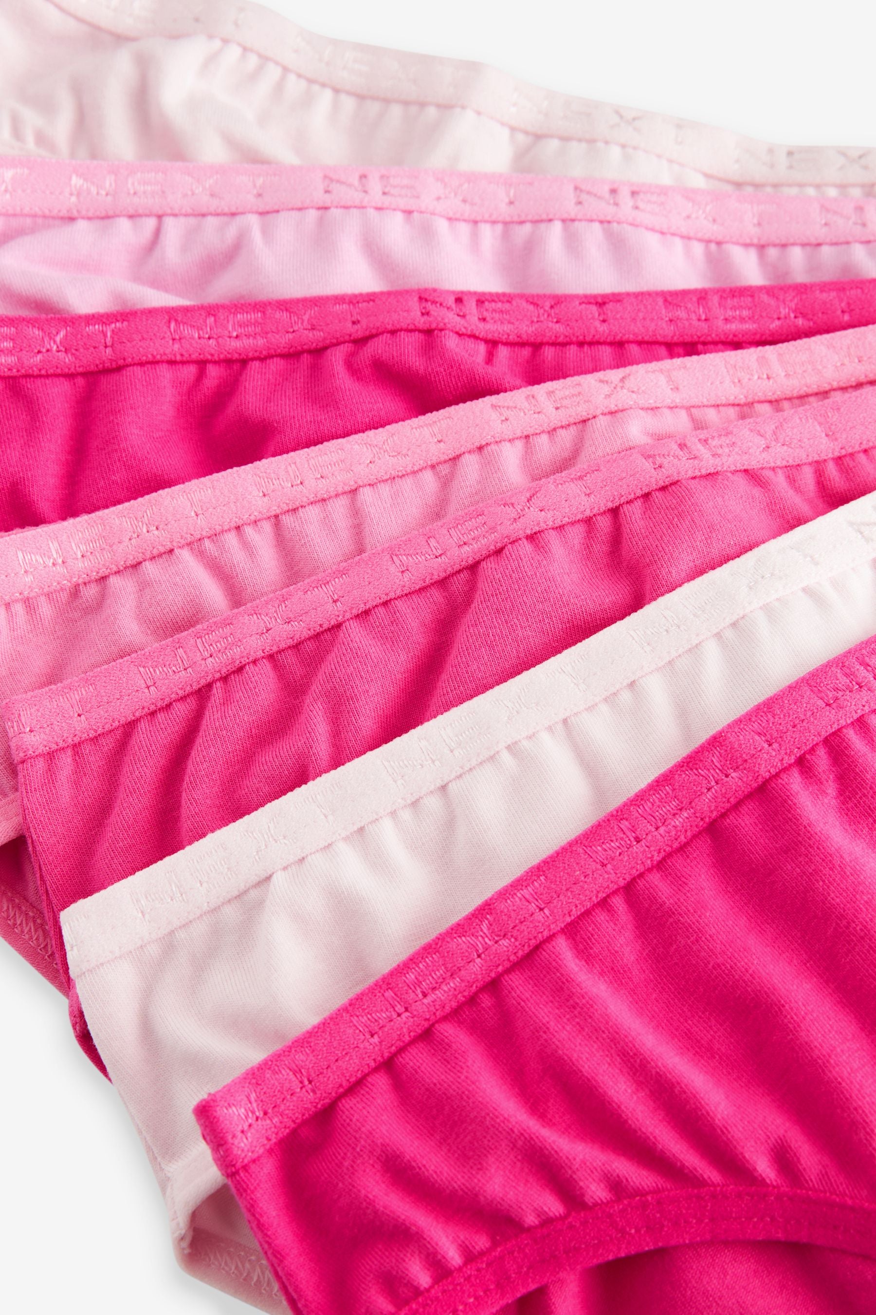 Bright Pink Bikini Briefs 7 Pack (5-16yrs)